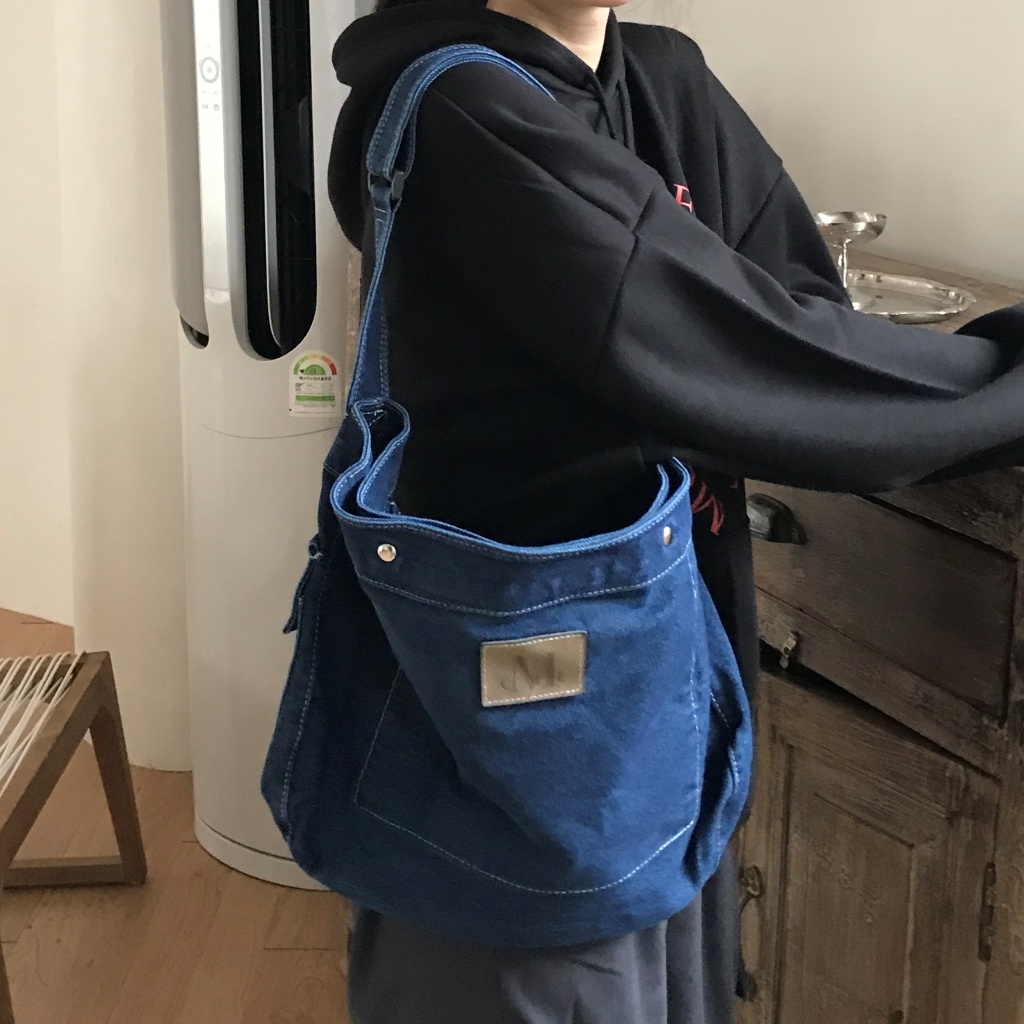 ショルダーバッグ・ポシェット MUCENT Elroy Denim Shoulder Bag Unisex P00000NN ELROY DENIM SHOULDER BAG (UNISEX) | ファッション通販サイト NUGU