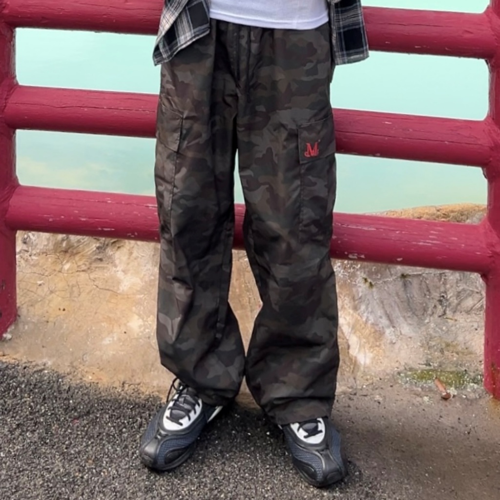 CRIEFF CAMO POLY CARGO PANTS (UNISEX)