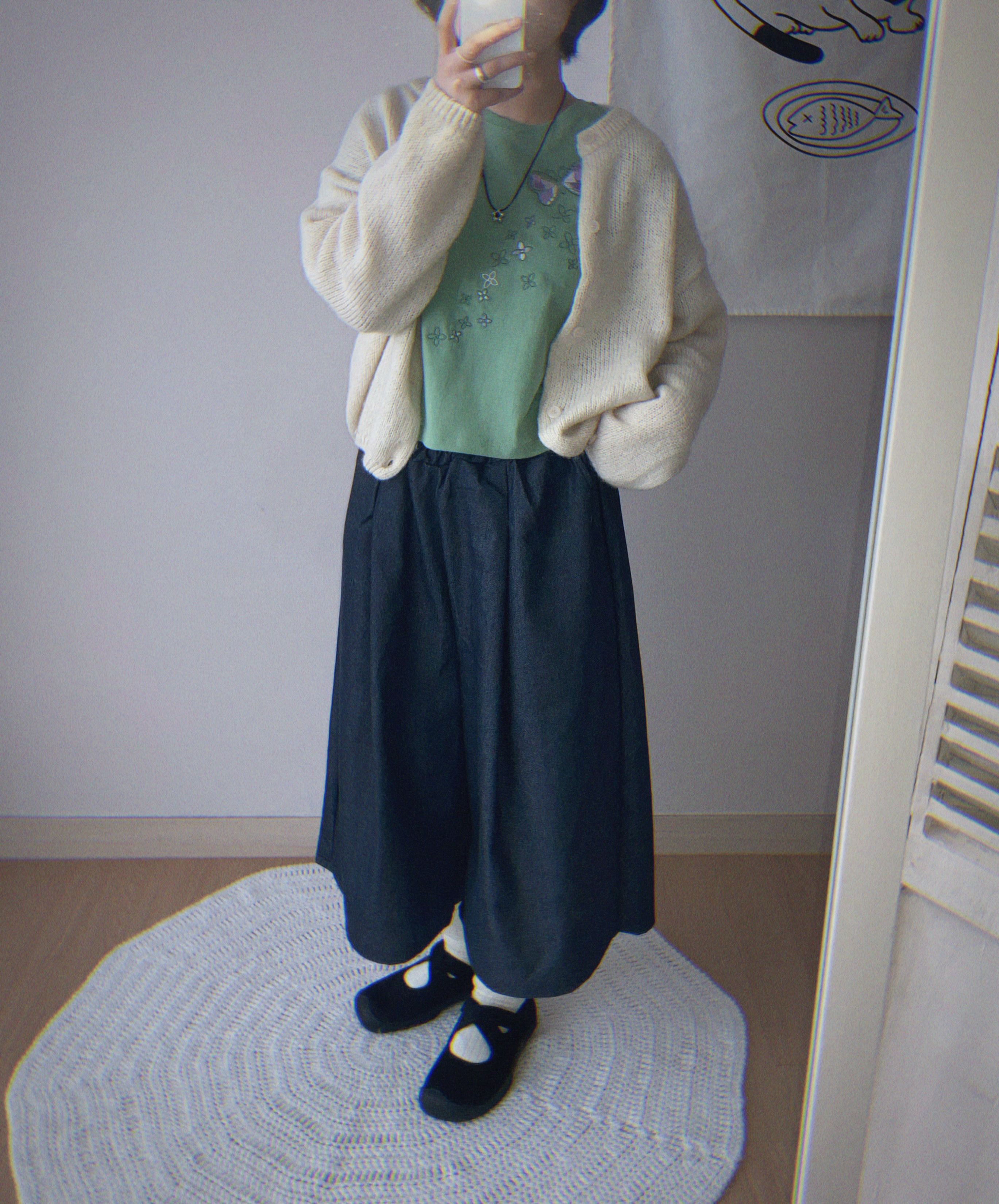 unisex]7分丈タック入りデニムパンツ | ファッション通販サイト NUGU