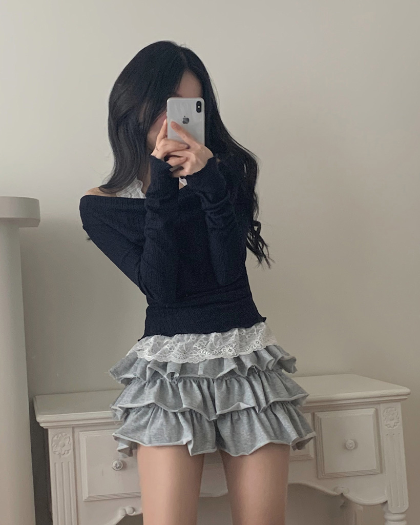 TRARA LIZLISA ミニスカ ティアード フリル フェアリーグランジ TRARA LIZLISA ミニスカ ティアード フリル フェアリーグランジ