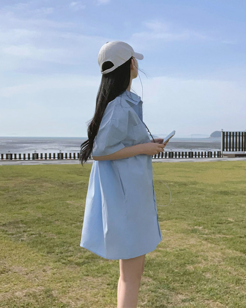 ORIGINAL) キャンデー半袖シャツワンピース | ファッション通販 ORIGINAL) キャンデー半袖シャツワンピース | ファッション通販
