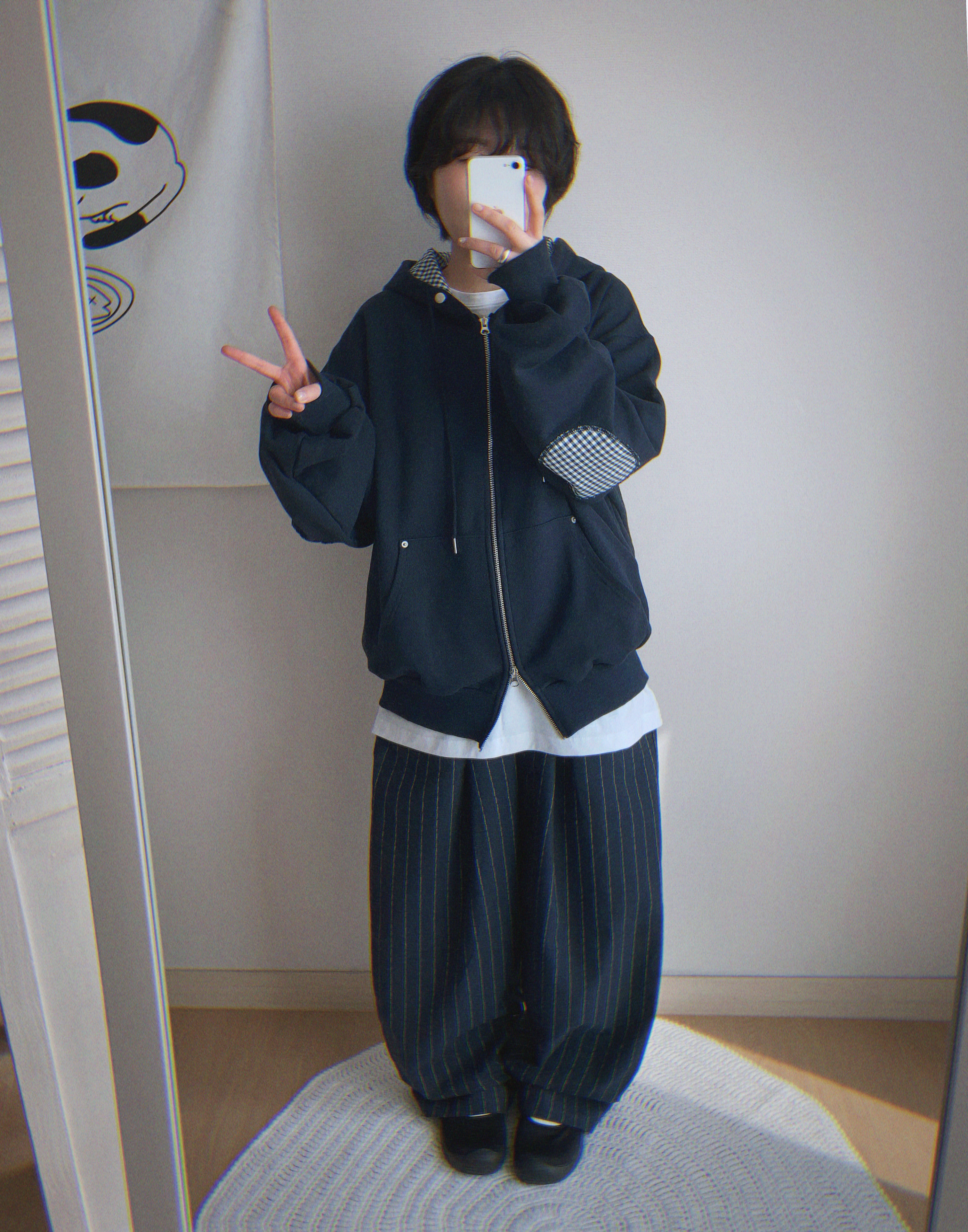 ストライプデニムパンツ＿ネイビー | ファッション通販サイト NUGU