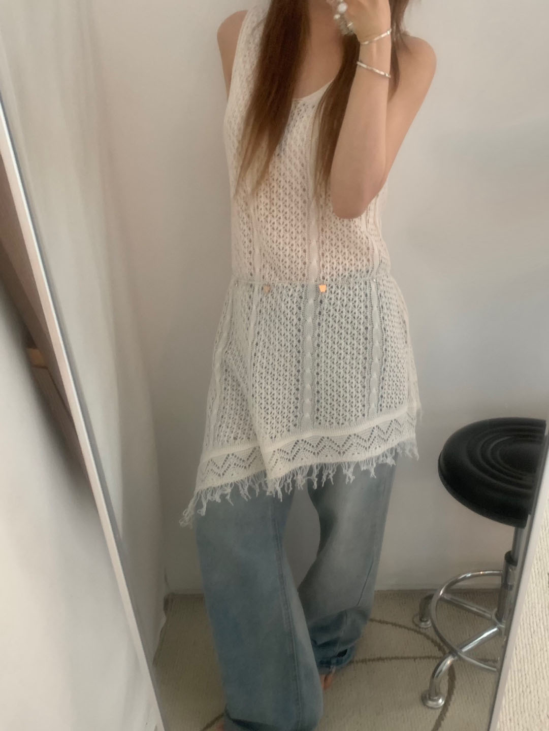 68408　DOLCE&GABBANA　レオパード　レース　キャミソール 68408 DOLCE&GABBANA レオパード レース キャミソール