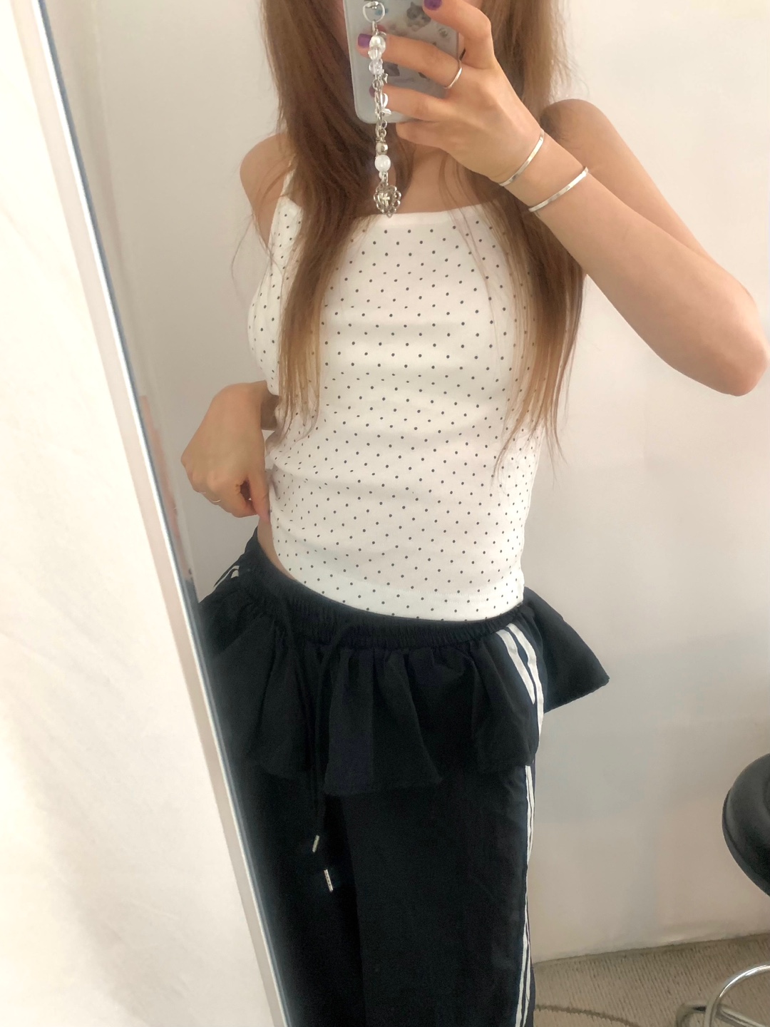 その他 edgar フリルミニレイヤードナイロンスカートジョガーパンツ | ファッション