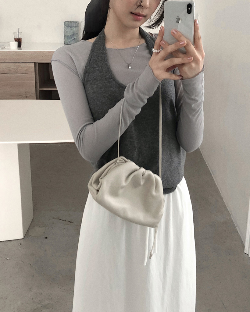 ホルターネックニットビスチェ | ファッション通販サイト NUGU