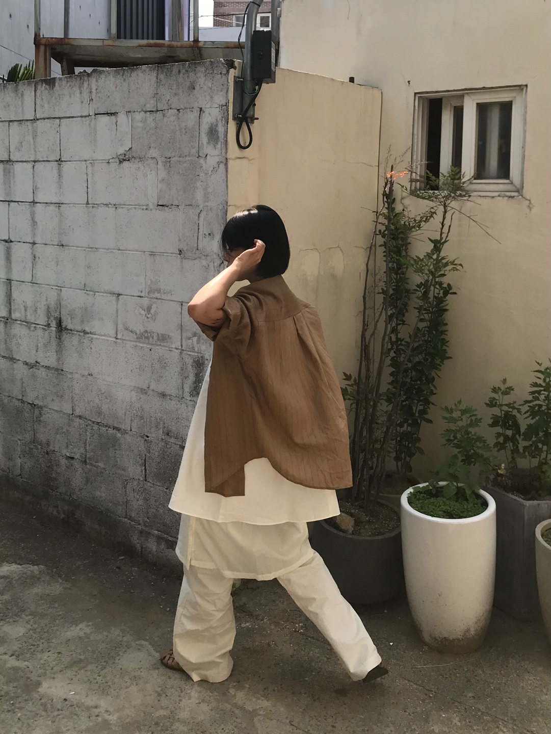 きるページ camel stripe shirts | ファッション通販サイト NUGU