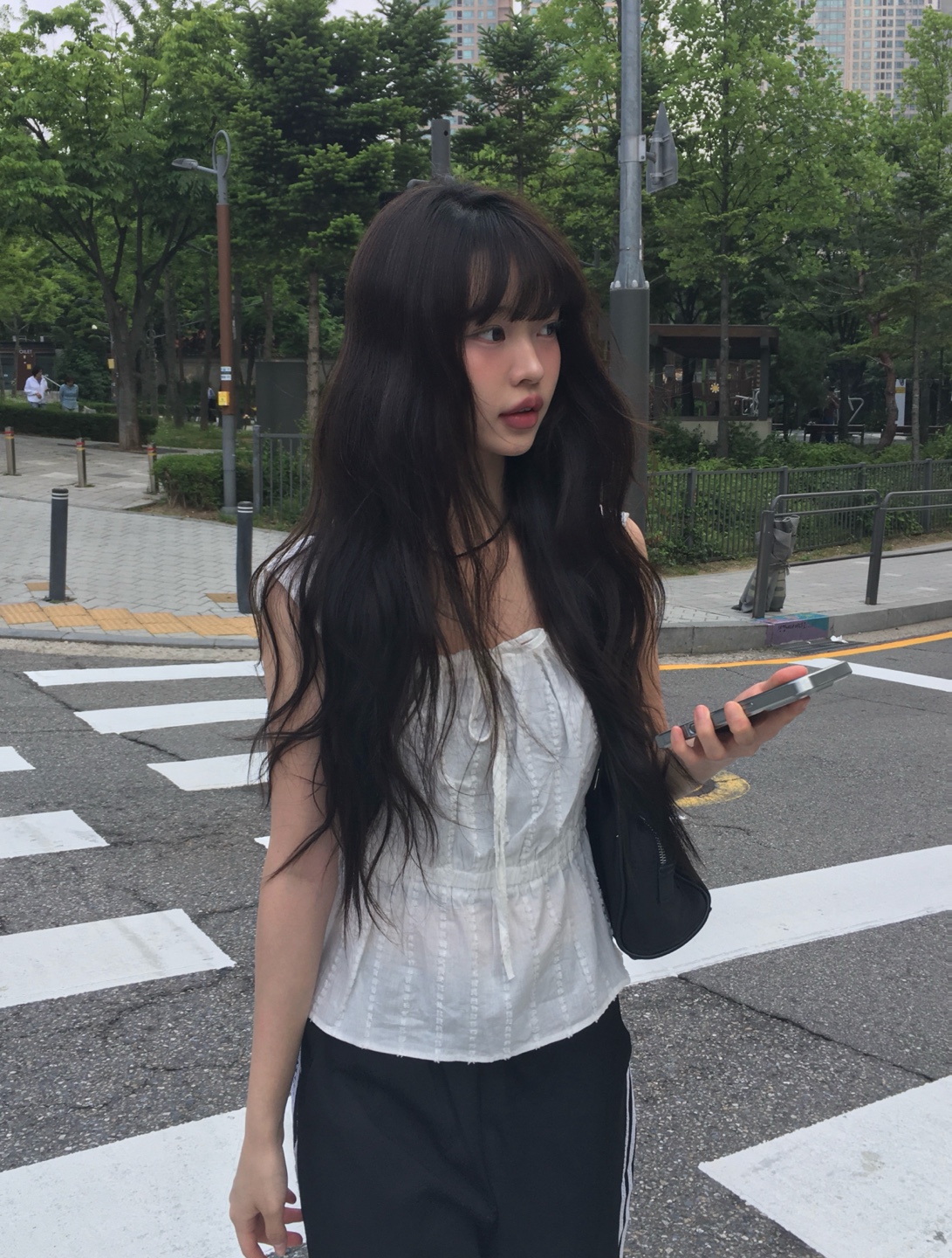 リボン袖なしサマーペプラムブラウス
