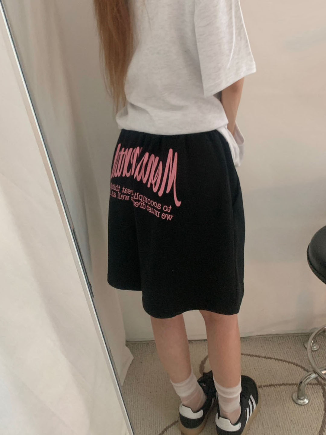 プリントウエストゴムハーフパンツ