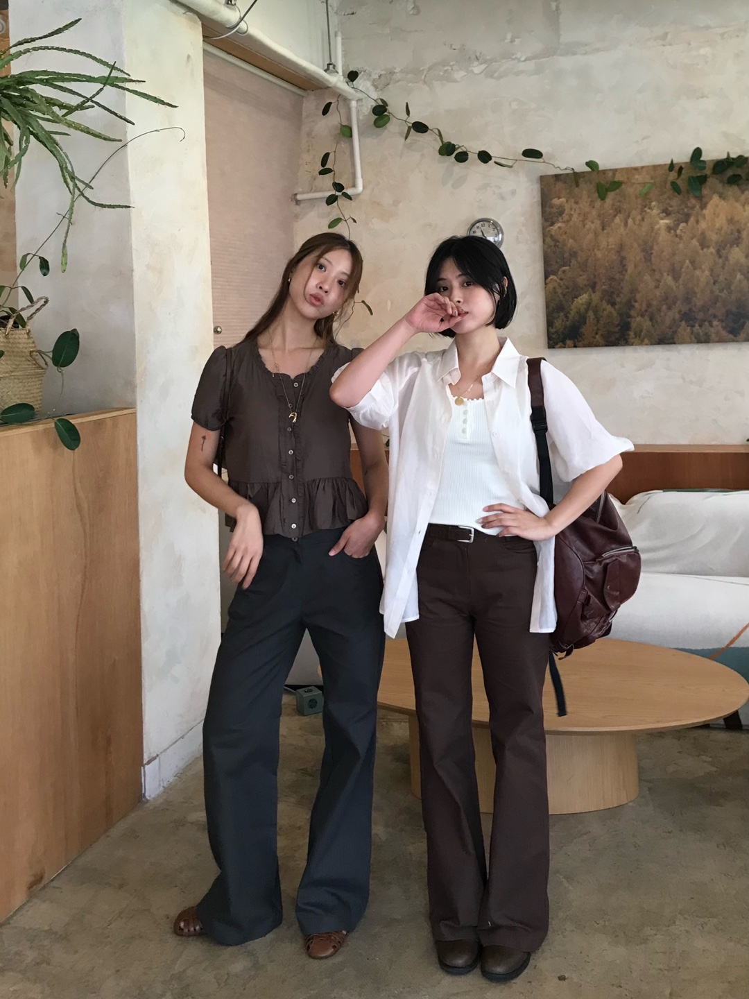 twill boots-cut pants | ファッション通販サイト NUGU