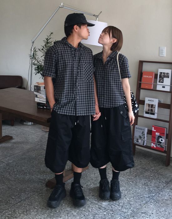 ganni キルトハーフパンツ 0431335220380an_3