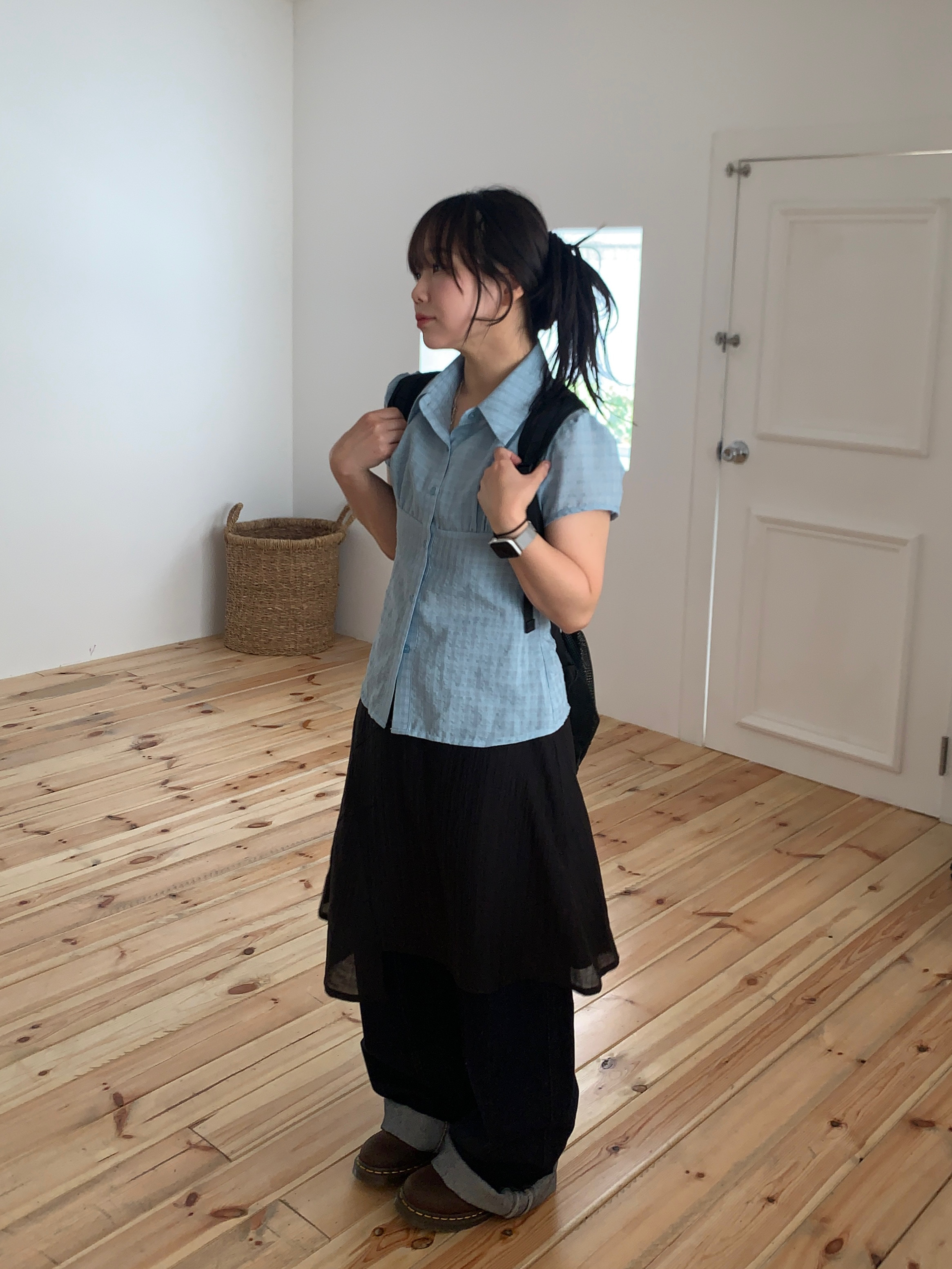 soduk/ラップスカートパンツ ラップスカート風ワイドパンツ（その他パンツ）｜JENNE