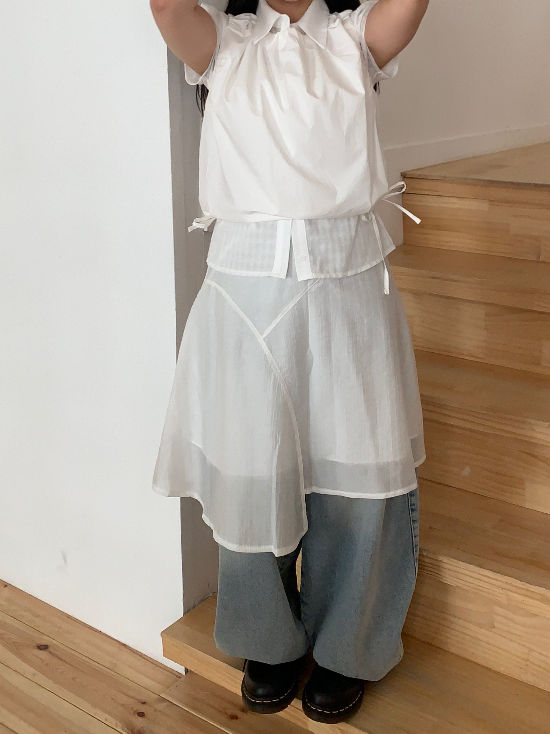 net skirt　ネットスカート　シースルー　個性的　LADY GAGA シースルーラップスカート | ファッション通販サイト NUGU