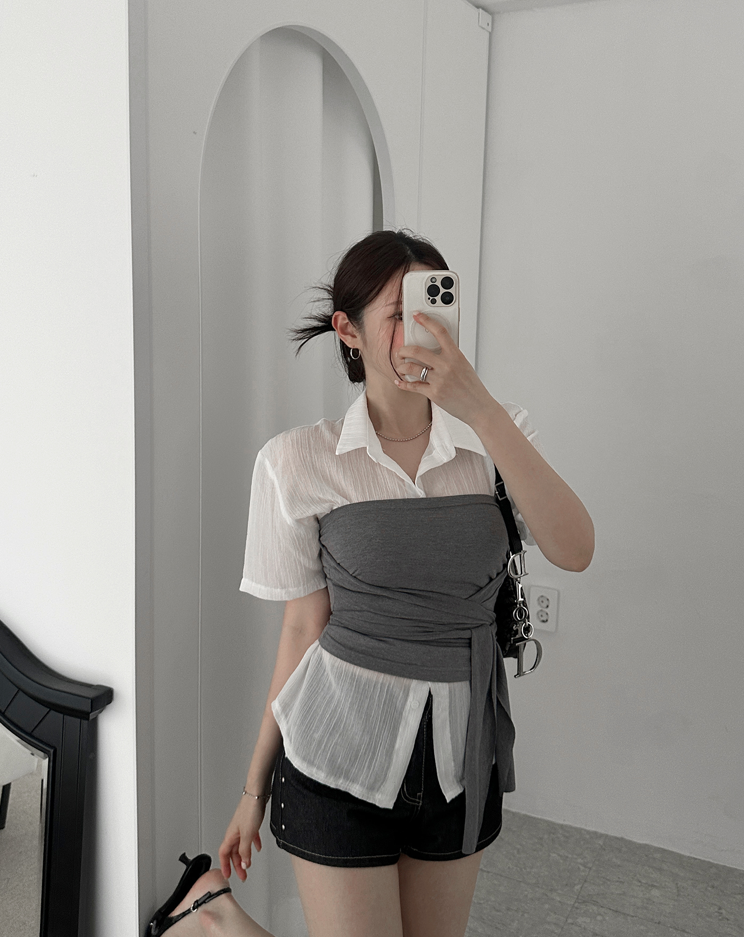 ピヌエ デニムビスチェ タンクトップ セット ピヌエ デニムビスチェ タンクトップ セット