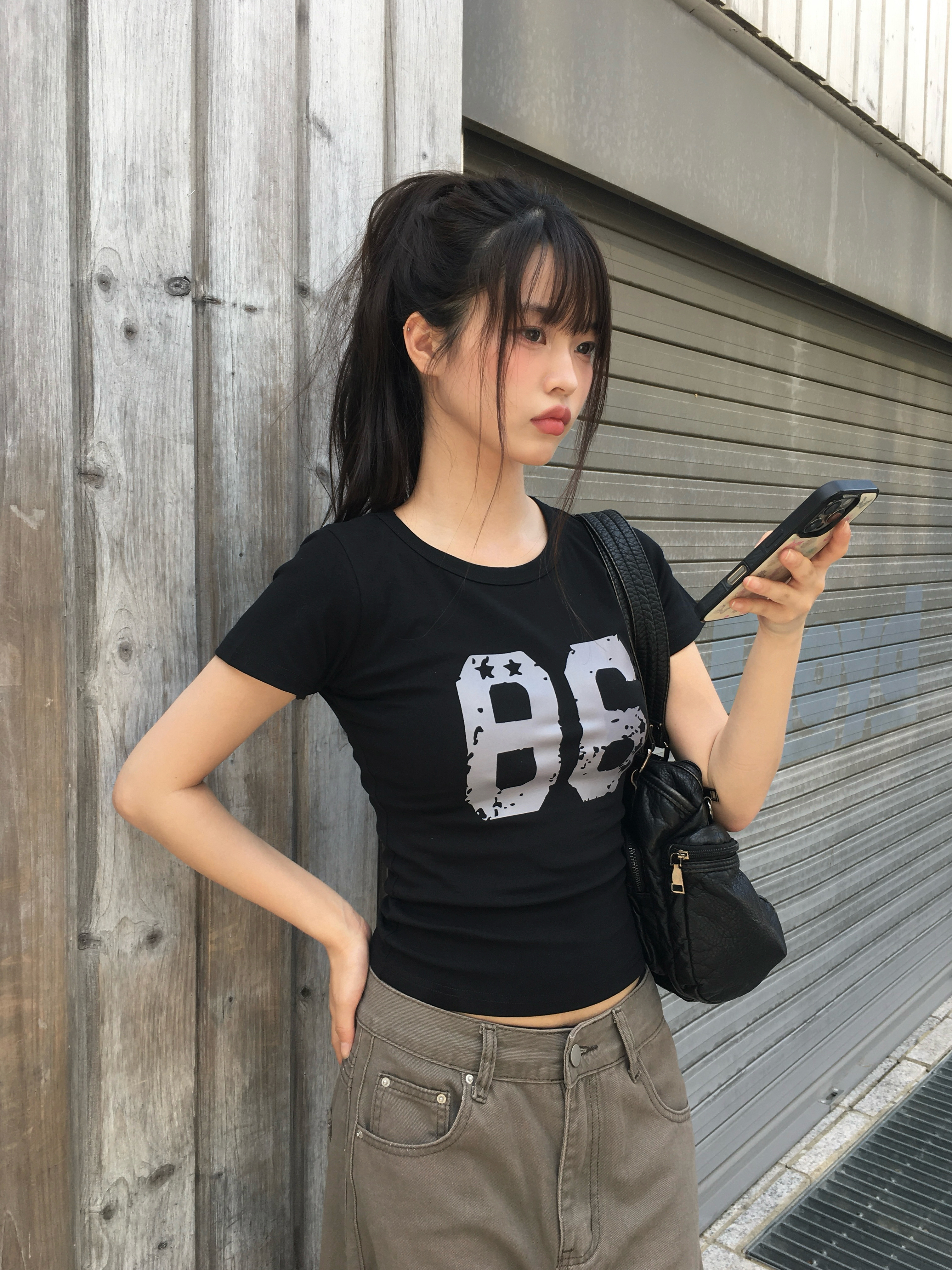 86ナンバーレタリングスリム半袖Tシャツ | ファッション通販サイト NUGU