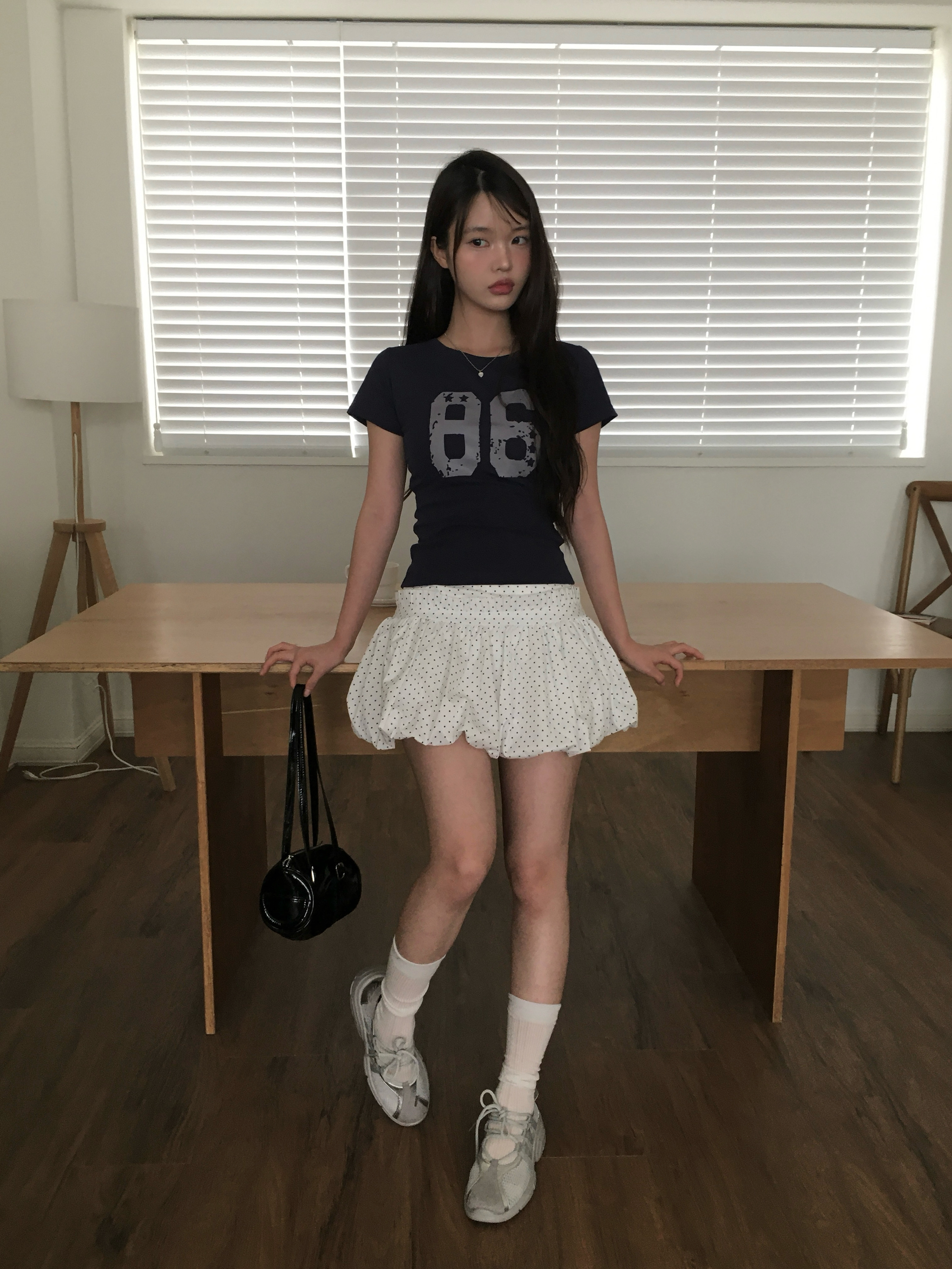 ドット柄バルーンミニスカート | ファッション通販サイト NUGU