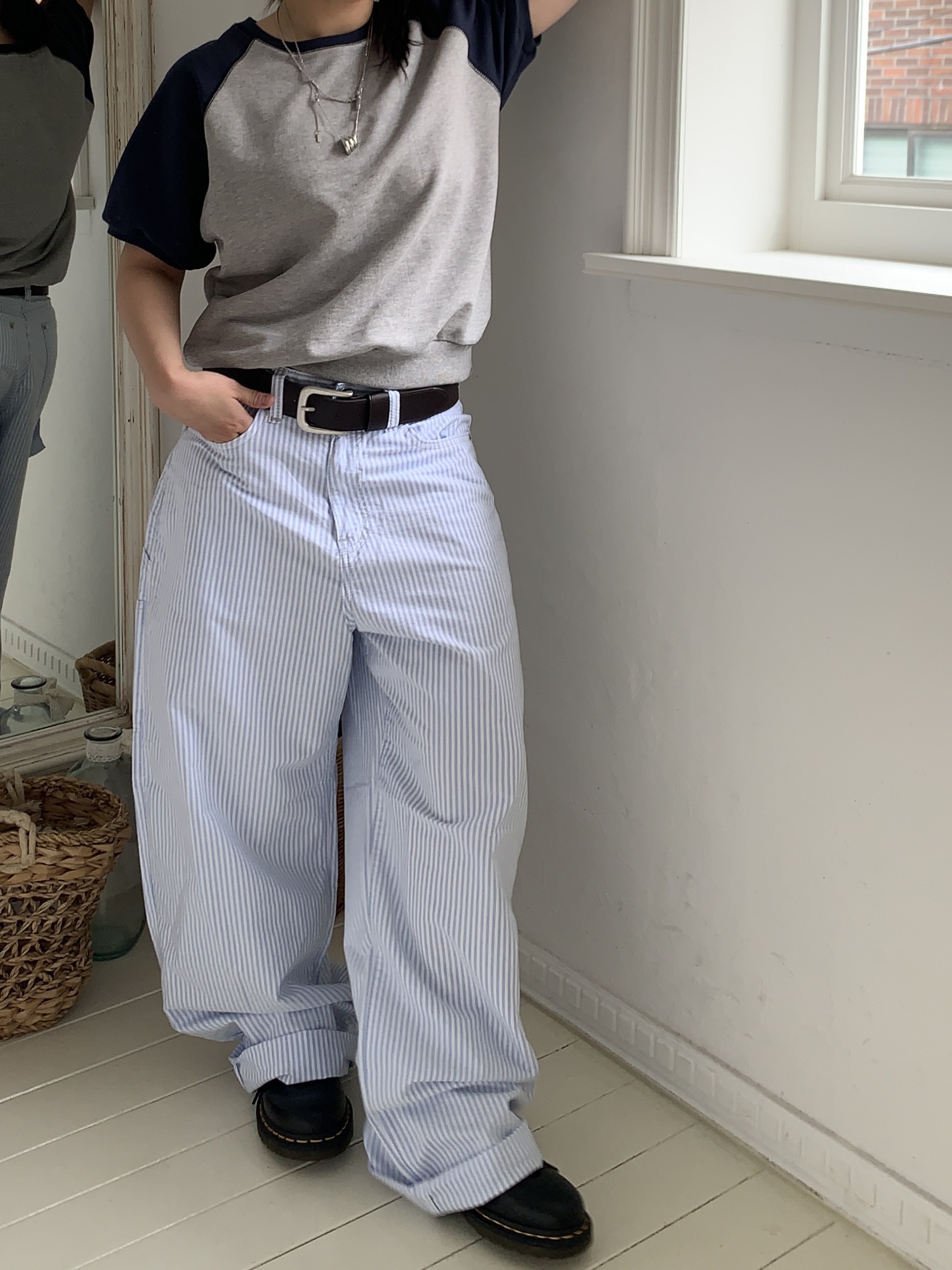 ストライプカーペンターパンツ | ファッション通販サイト NUGU