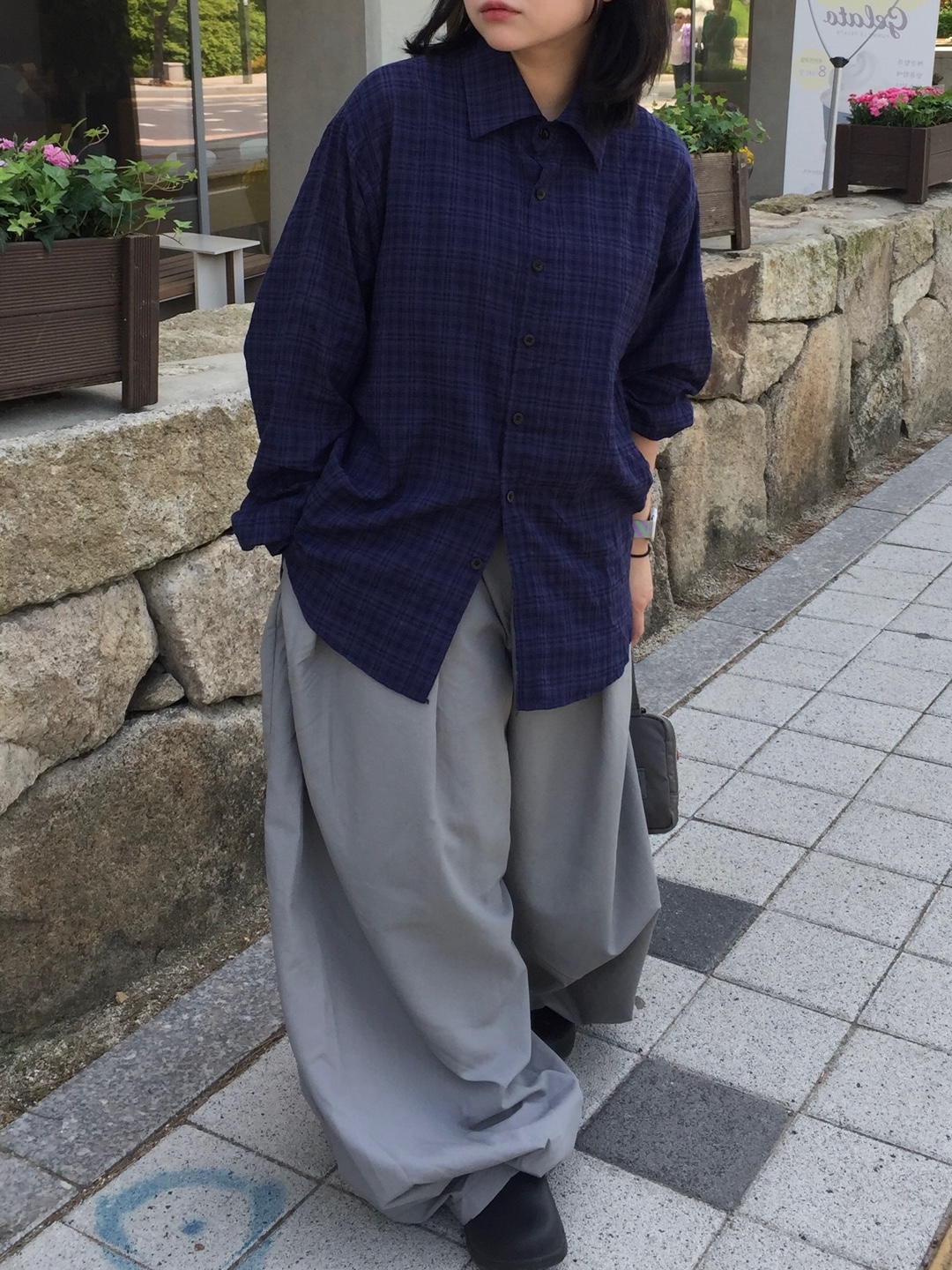 urch 黒　バルーンパンツ OSOCU＞知多木綿 バルーンパンツ 名古屋黒紋付染 Chita-momen