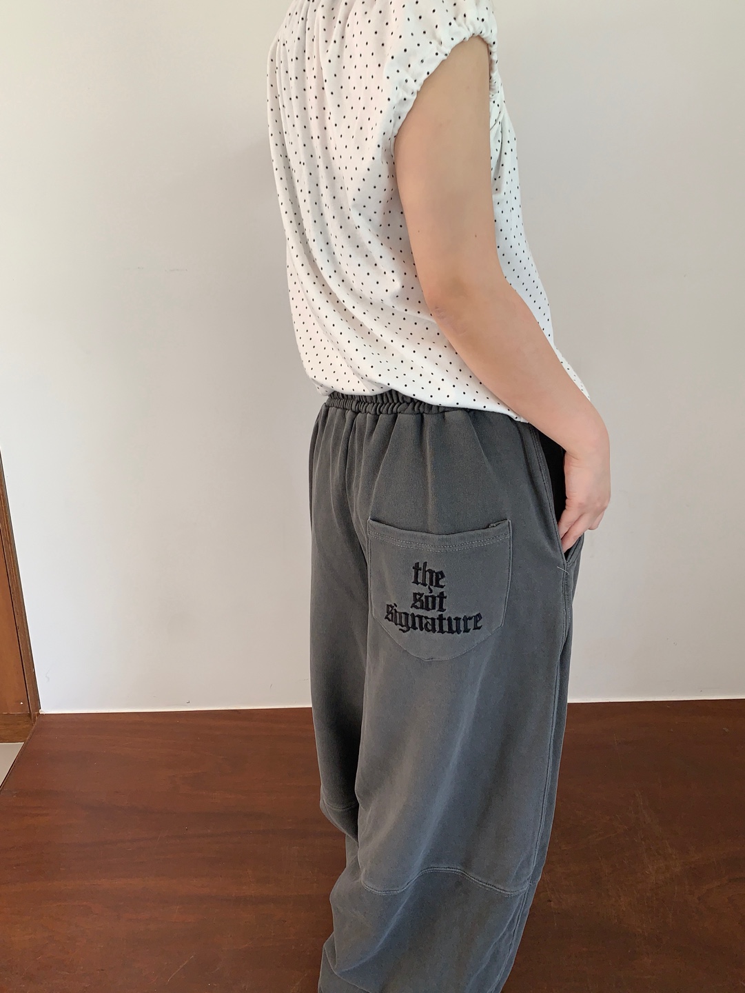 パンツ skyttt CYAN TOKYO / スパイラルライン2タックワイドパンツ | anouk