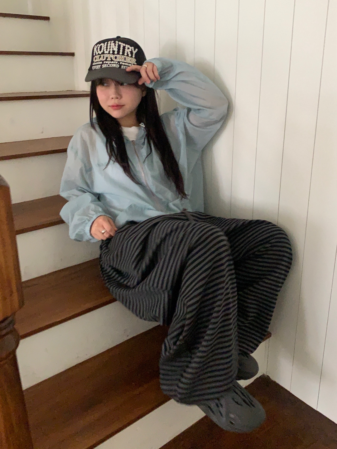nugu ストライプパンツ ストライプスラックス | ファッション通販サイト NUGU