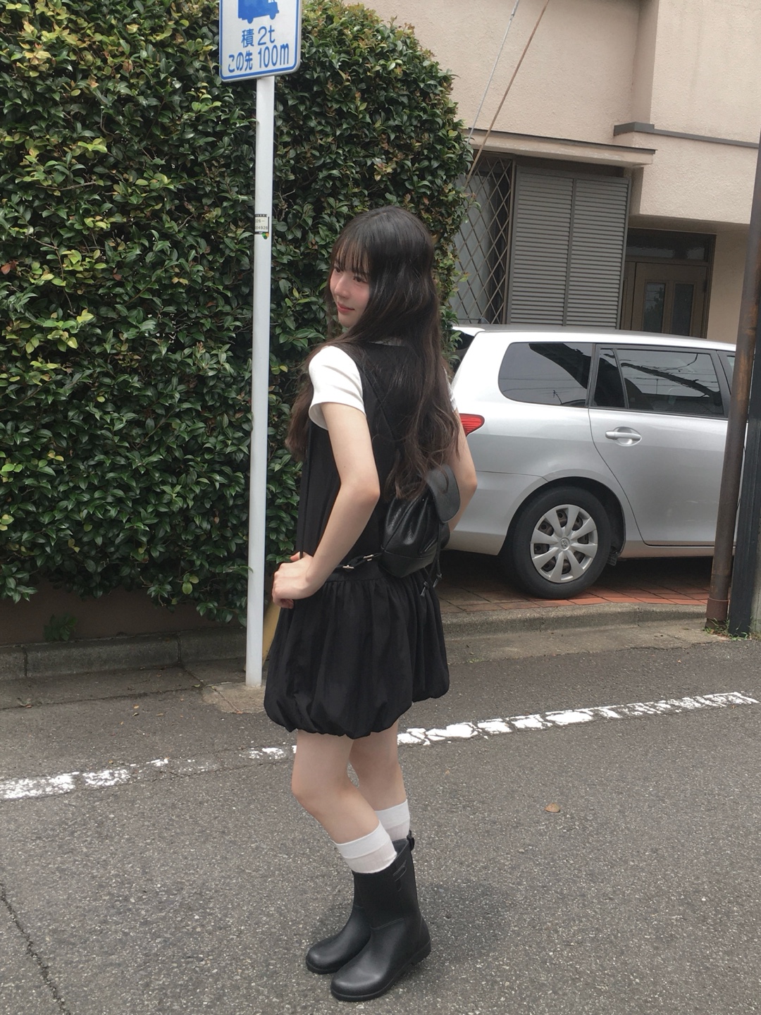 裾バルーン袖なしミニワンピース | ファッション通販サイト NUGU