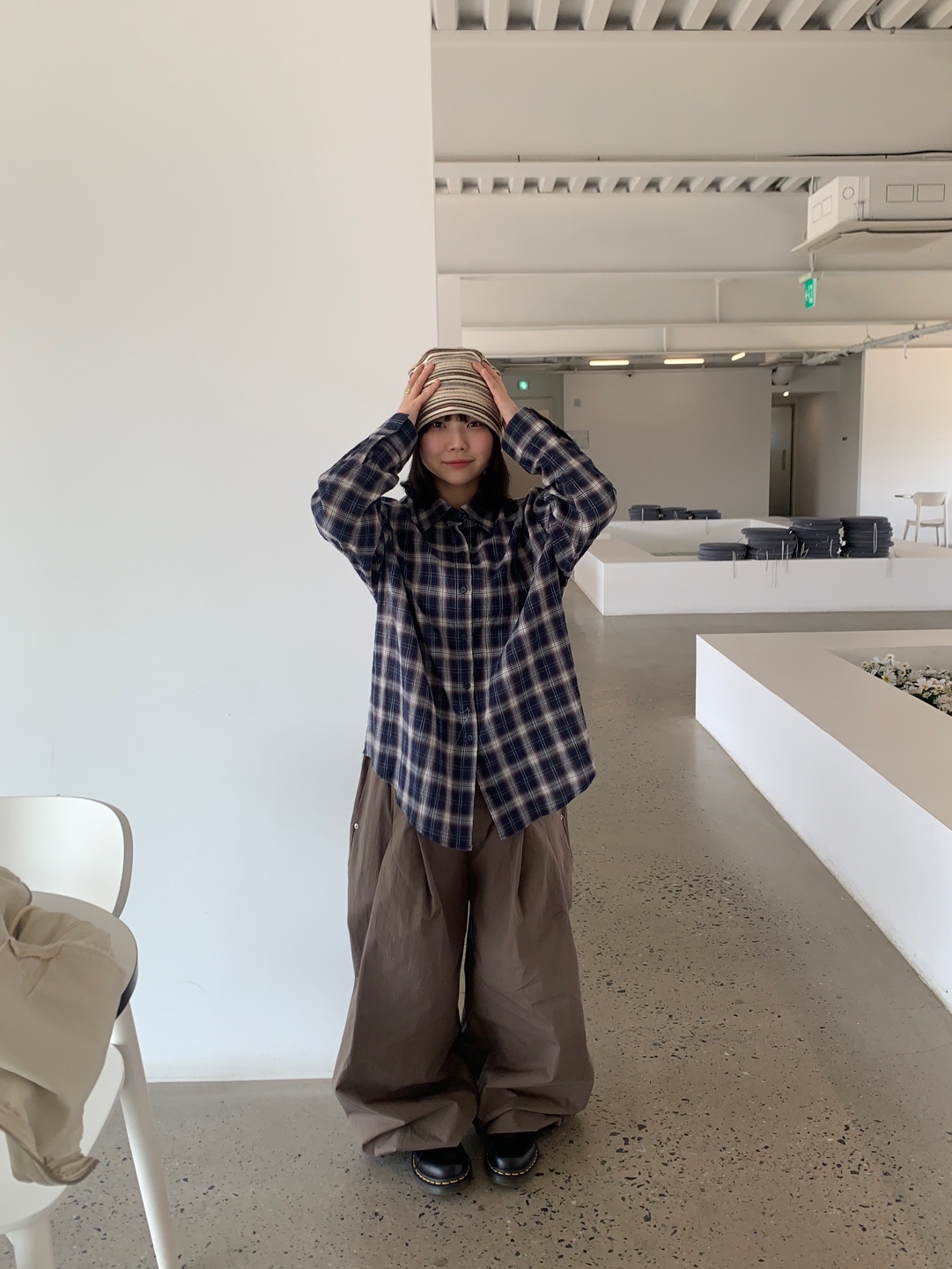 GANNI サマーヒット ADAM ET ROPE'｜【GANNI(ガニー)】 Tech Seersucker Oversized