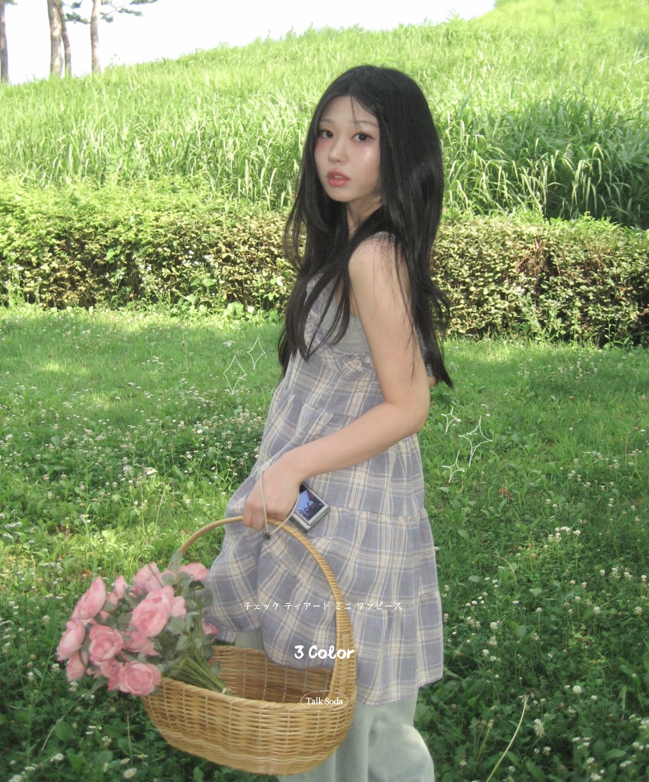 ティアードヴィンテージチェックワンピース