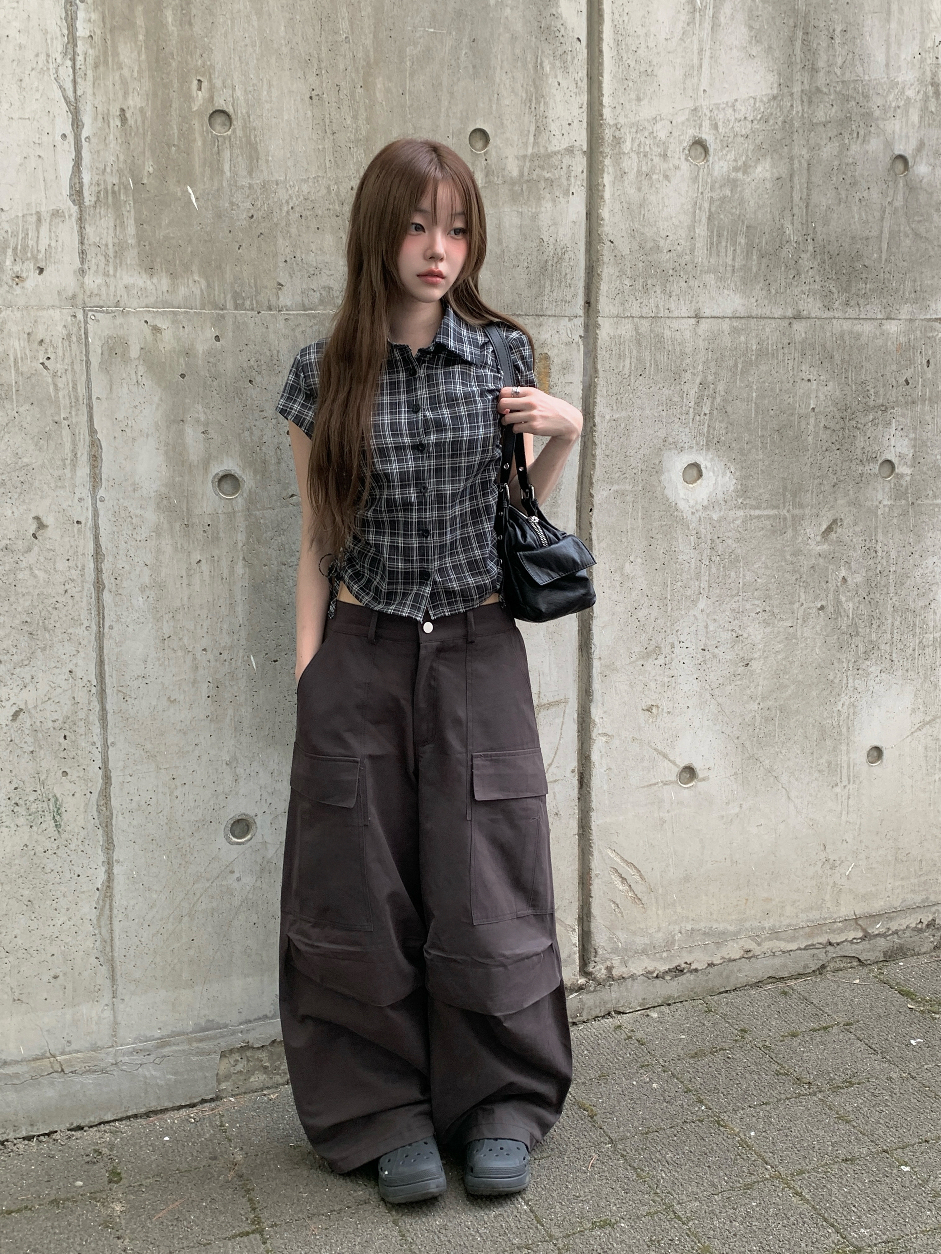 ^_ ̫_^ Kashiko ピンタックワイドパンツ セール】 【日本製】ウールピンタックワイドパンツ （その他