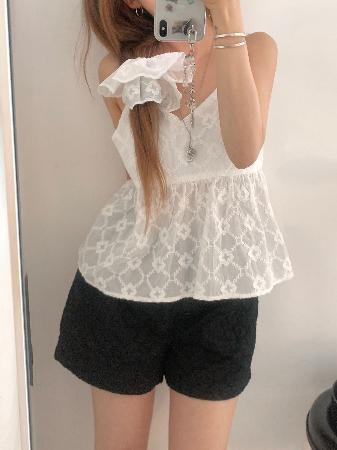 【Adonisis】シャギー×チュールパフリボンTOP★☆S25308 Adonisis - Adonisis WEB STORE 公式通販サイト｜アドニシス