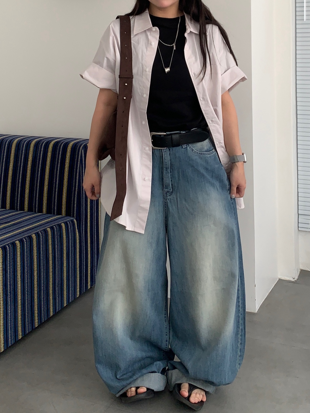 サマーオーバーデニムパンツ | ファッション通販サイト NUGU