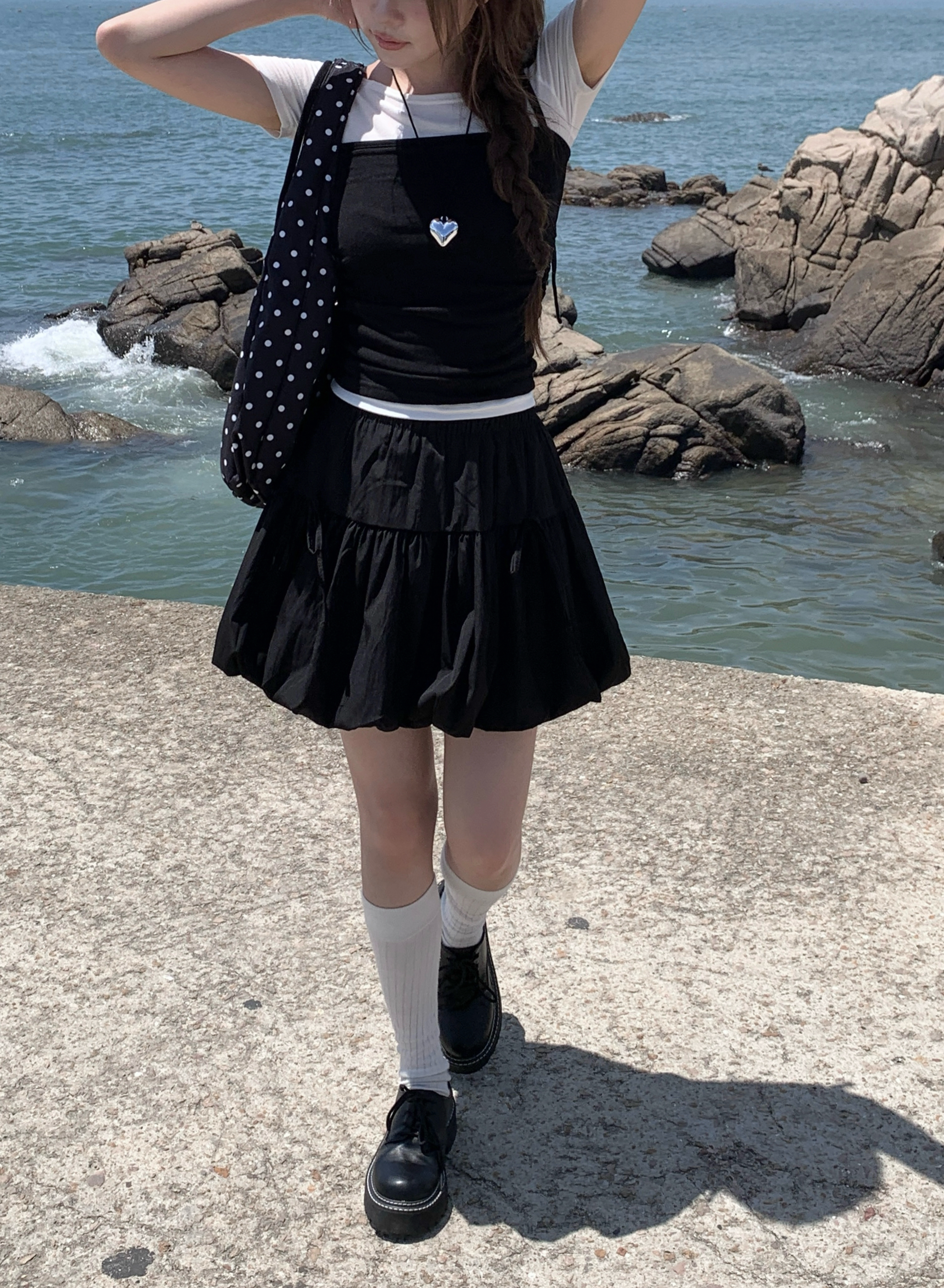 リボンバルーンパンプキンミニスカート | ファッション通販サイト NUGU