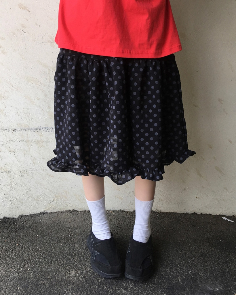 フリルドットスカート | ファッション通販サイト NUGU