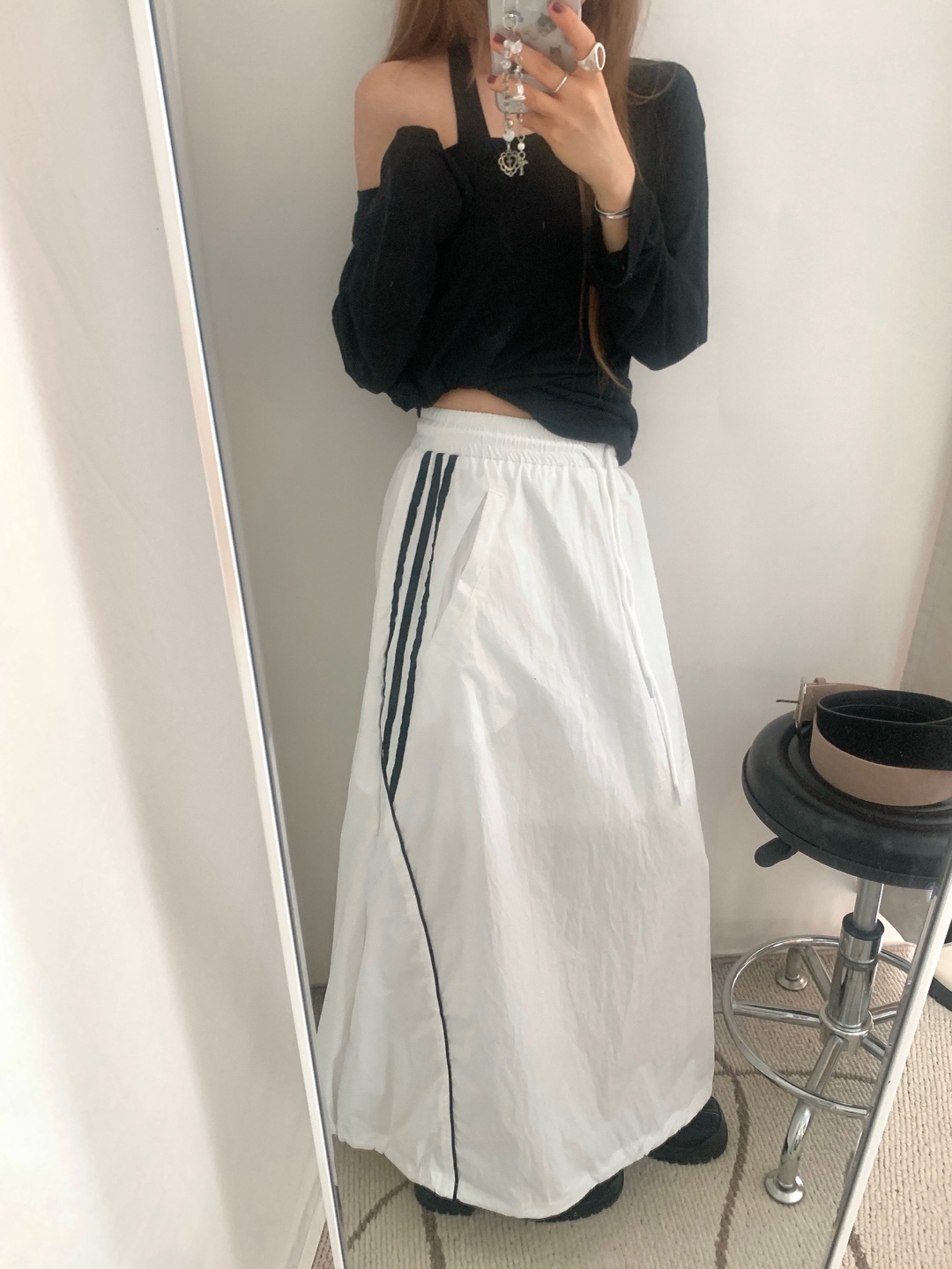 tomomi様　スカート2着まとめ専用 2WAY/セットアップ対応】 サイドジップスカート(ロング・マキシ