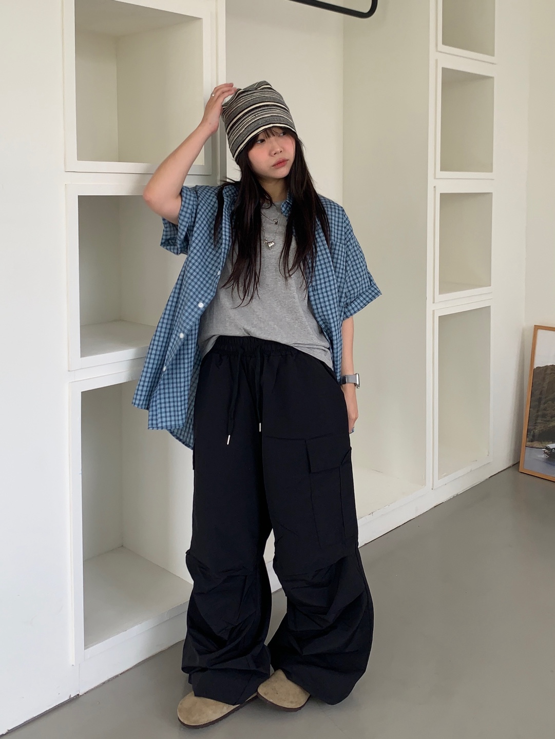 KAKAZZY カカジ ブラック カーゴパンツ S ユニセックス KAKAZZY カカジ ブラック カーゴパンツ S ユニセックス KAKAZZY