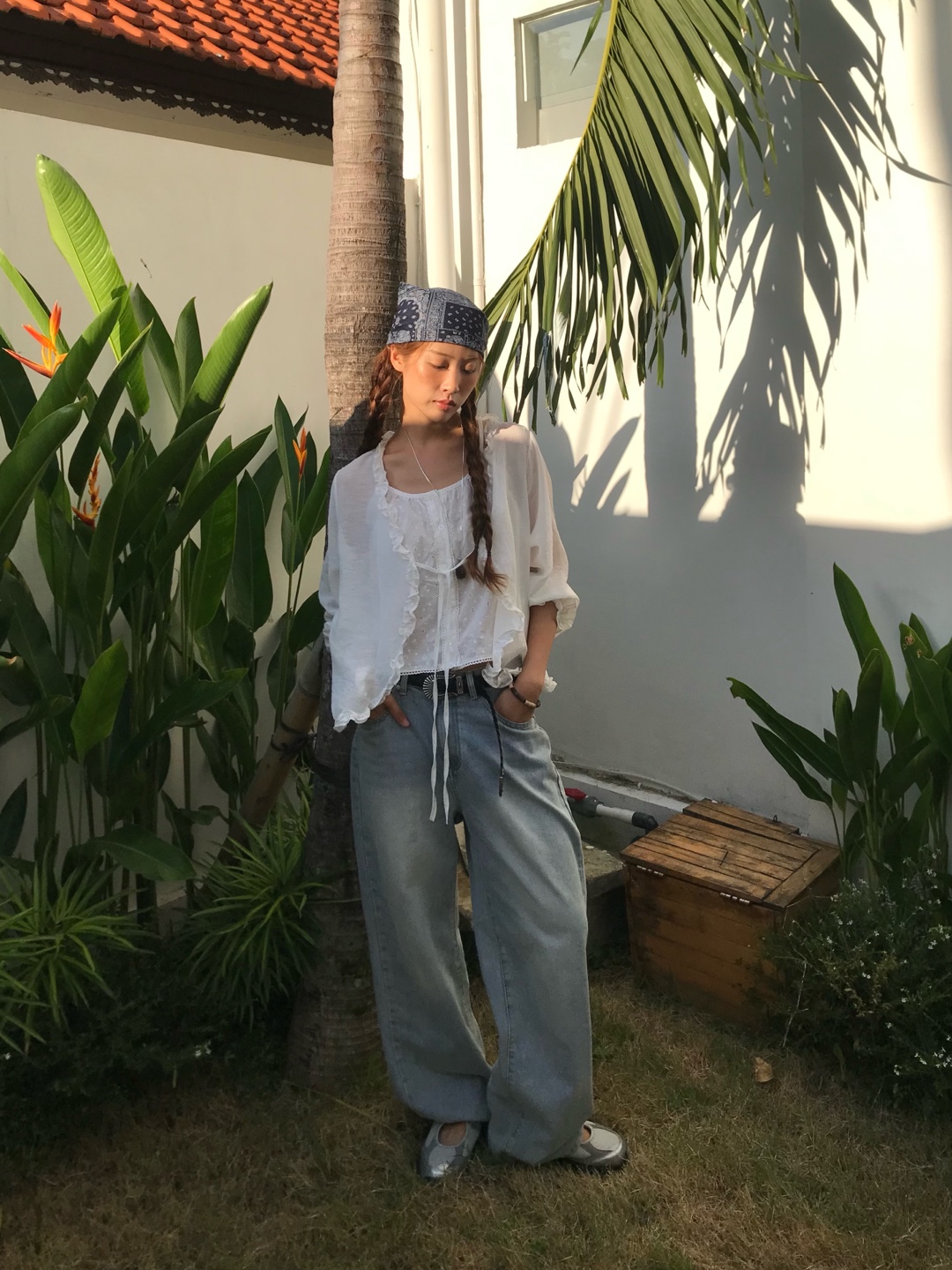 back pocket light denim pants | ファッション通販サイト NUGU