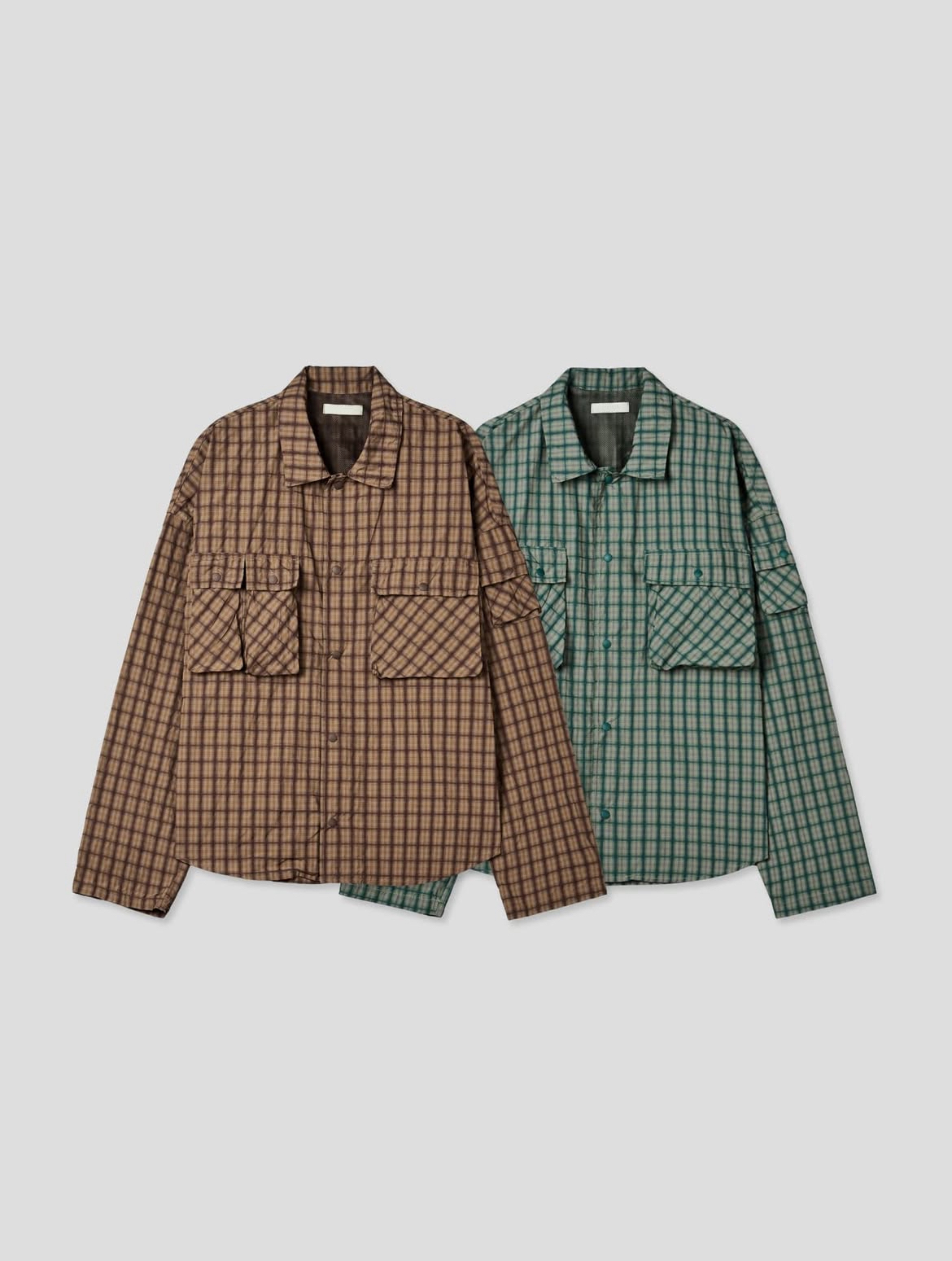 SOWBOW ナイロンシャツジャケット グレージュ サイズ3 SOWBOW ナイロンシャツジャケット グレージュ サイズ3 トップス