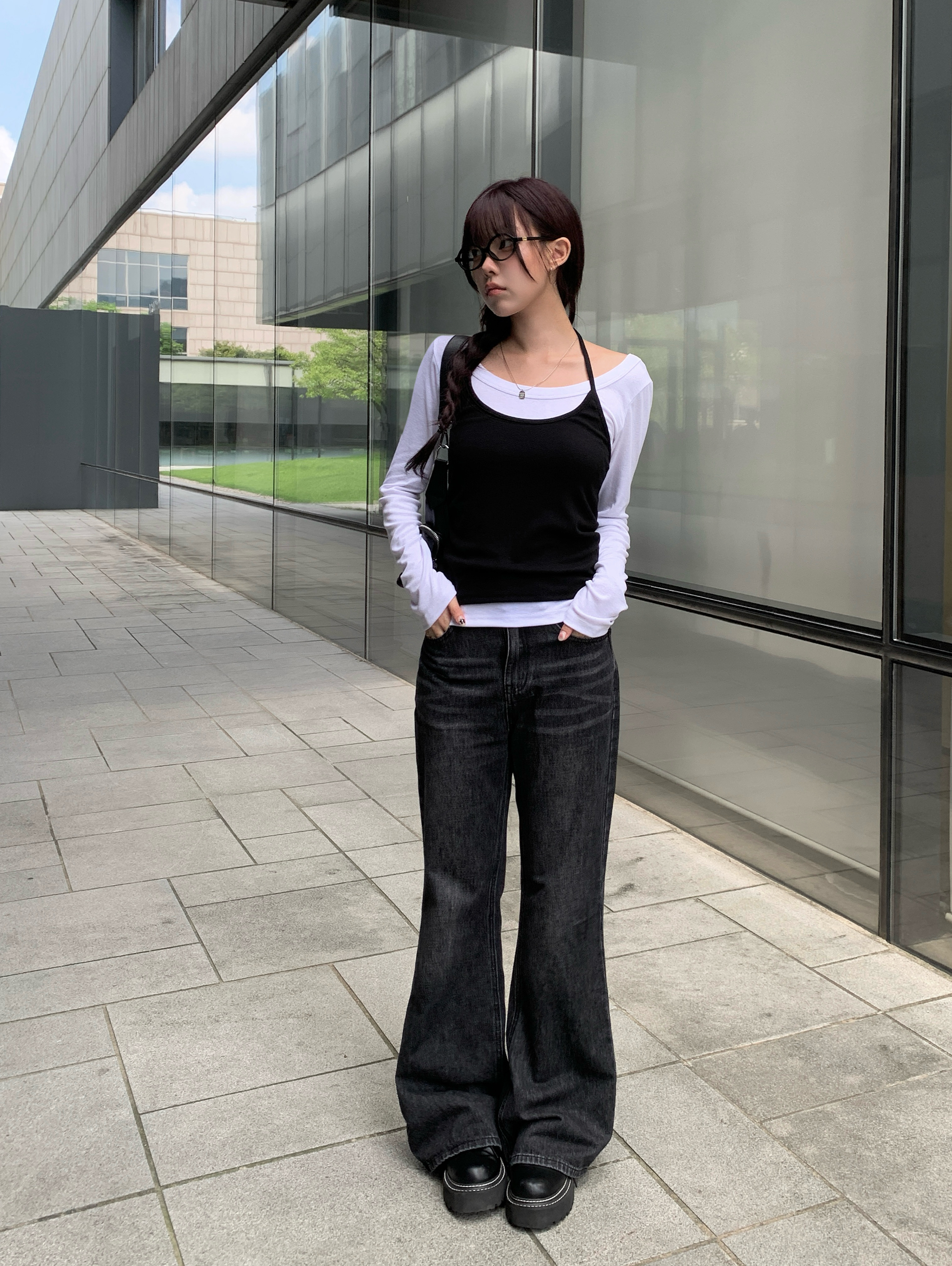 ブーツカットデニムウォッシンフレアジーンズ | ファッション通販