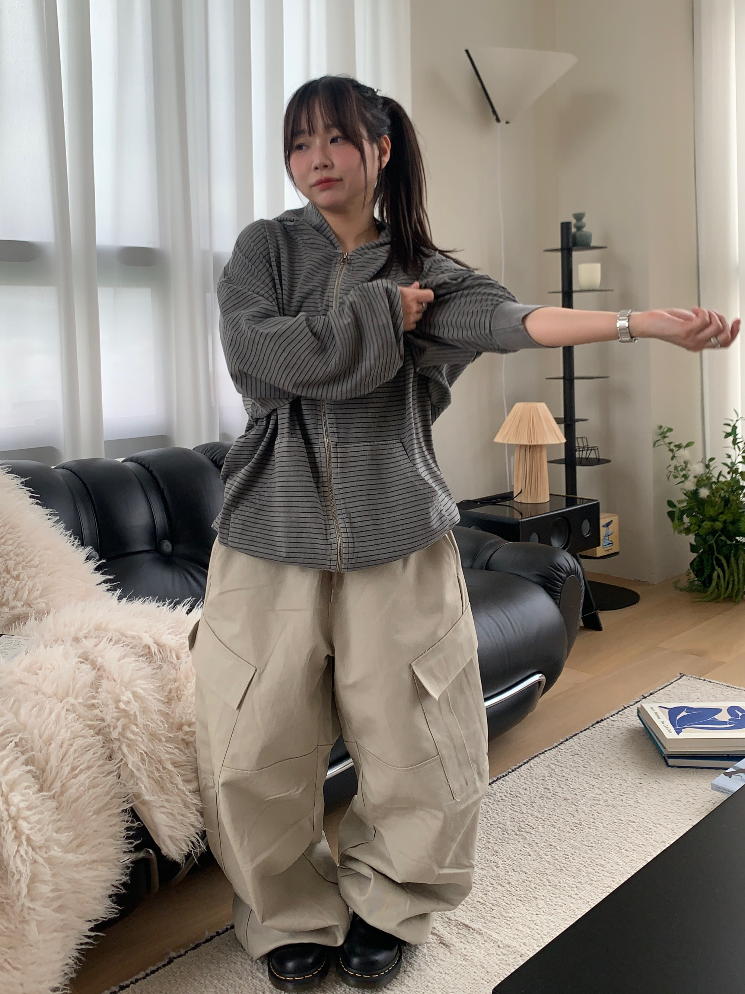 STONE  ストライプパターン パーカー ストライプパーカー | ファッション通販サイト NUGU