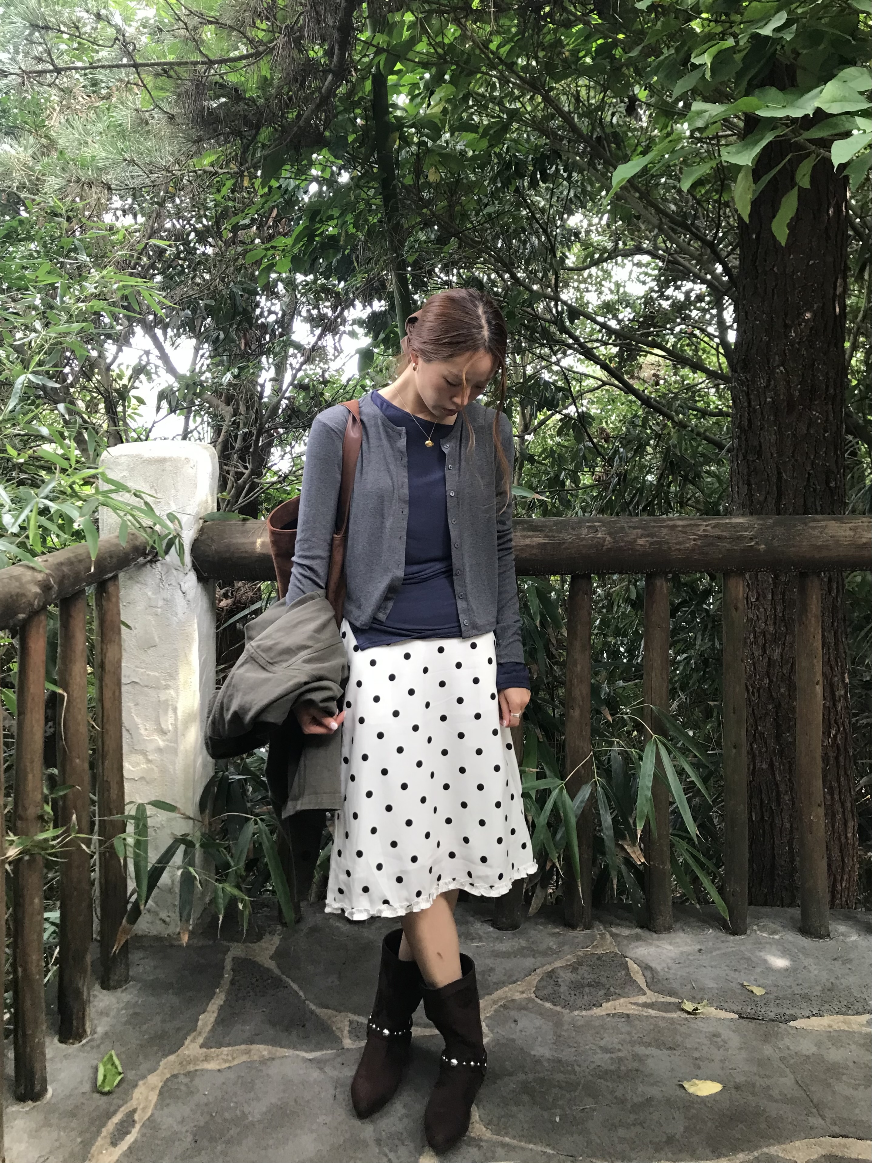 dot frill midi skirt | ファッション通販サイト NUGU