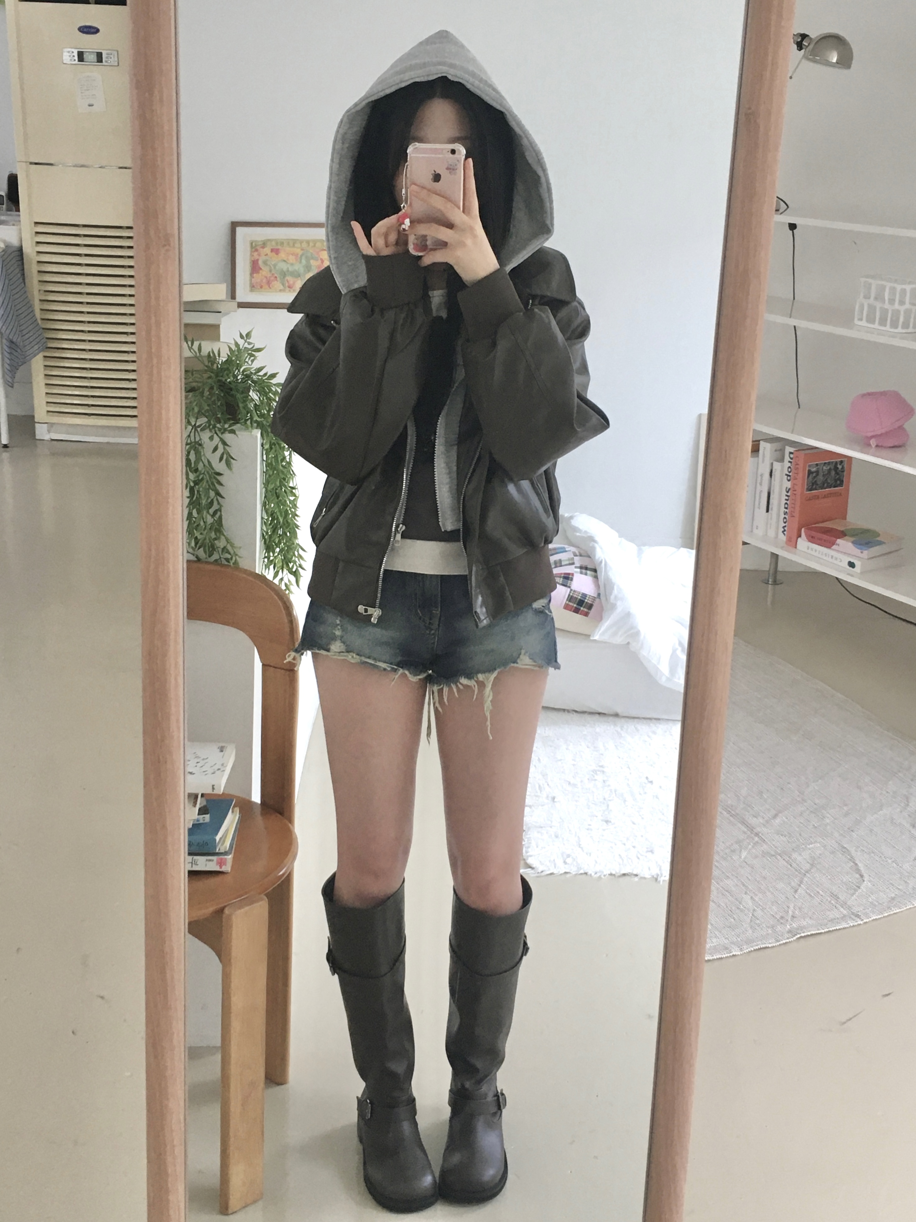 フード付きレザージャケット | ファッション通販サイト NUGU