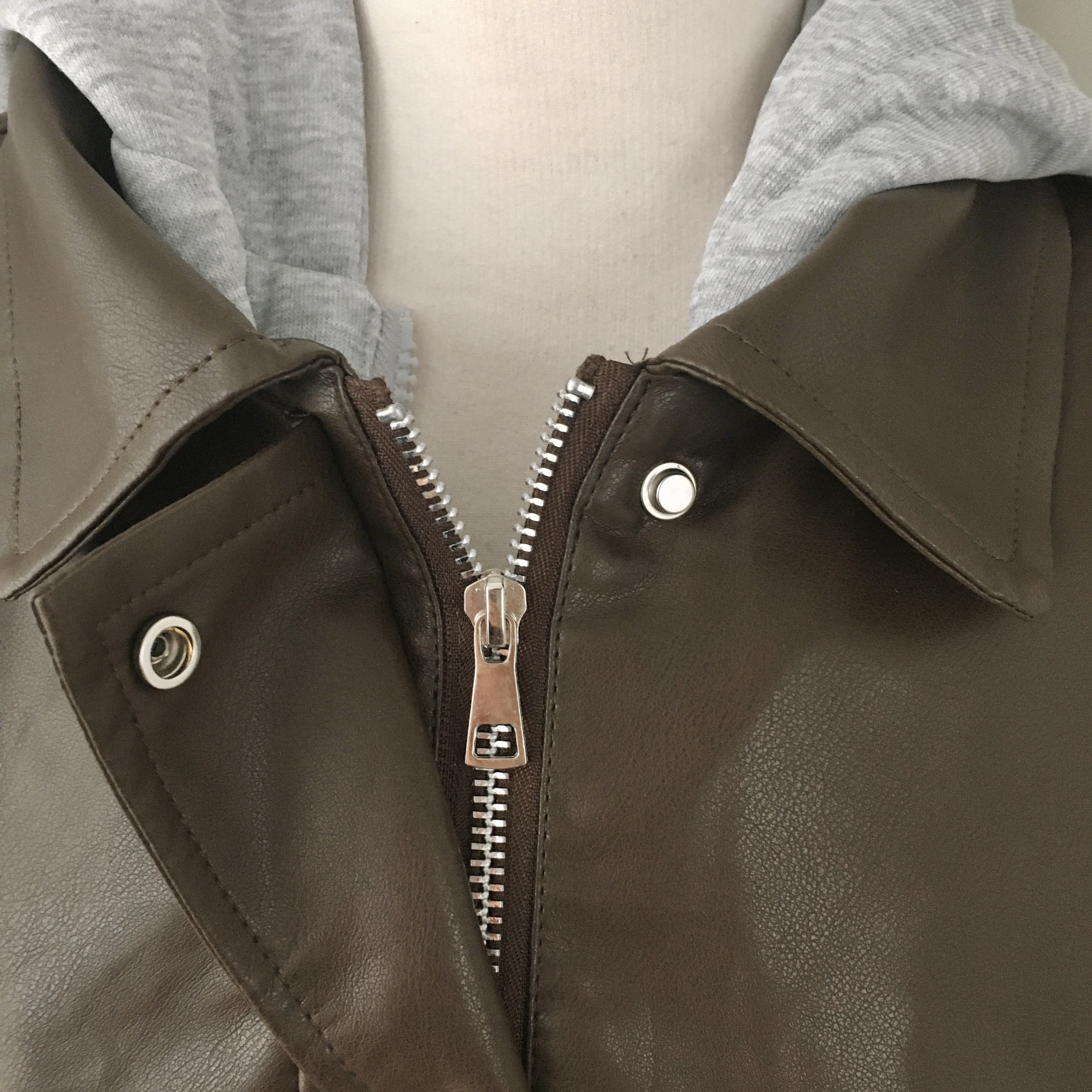 フード付きレザージャケット | ファッション通販サイト NUGU