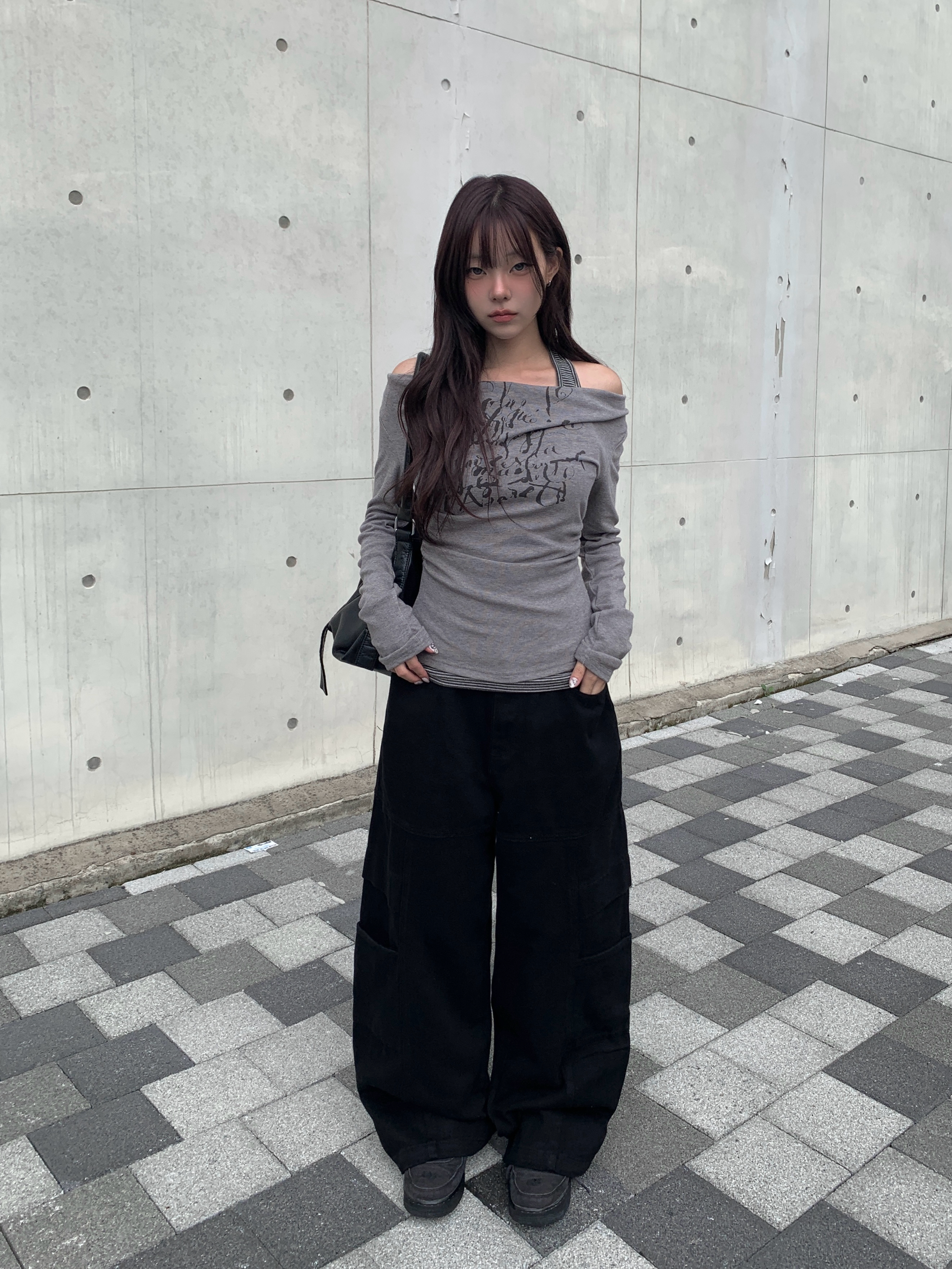 バイカラーワイドコットンカーゴパンツ | ファッション通販サイト NUGU