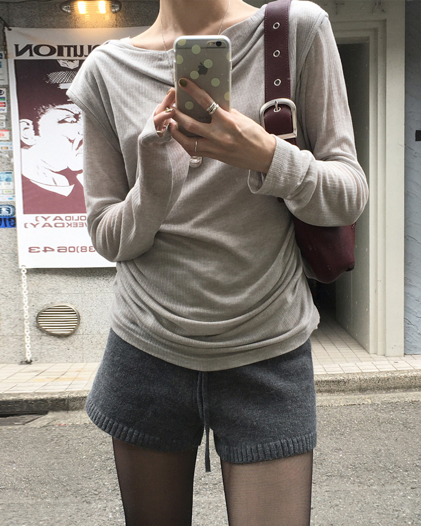 ニット ショートパンツ