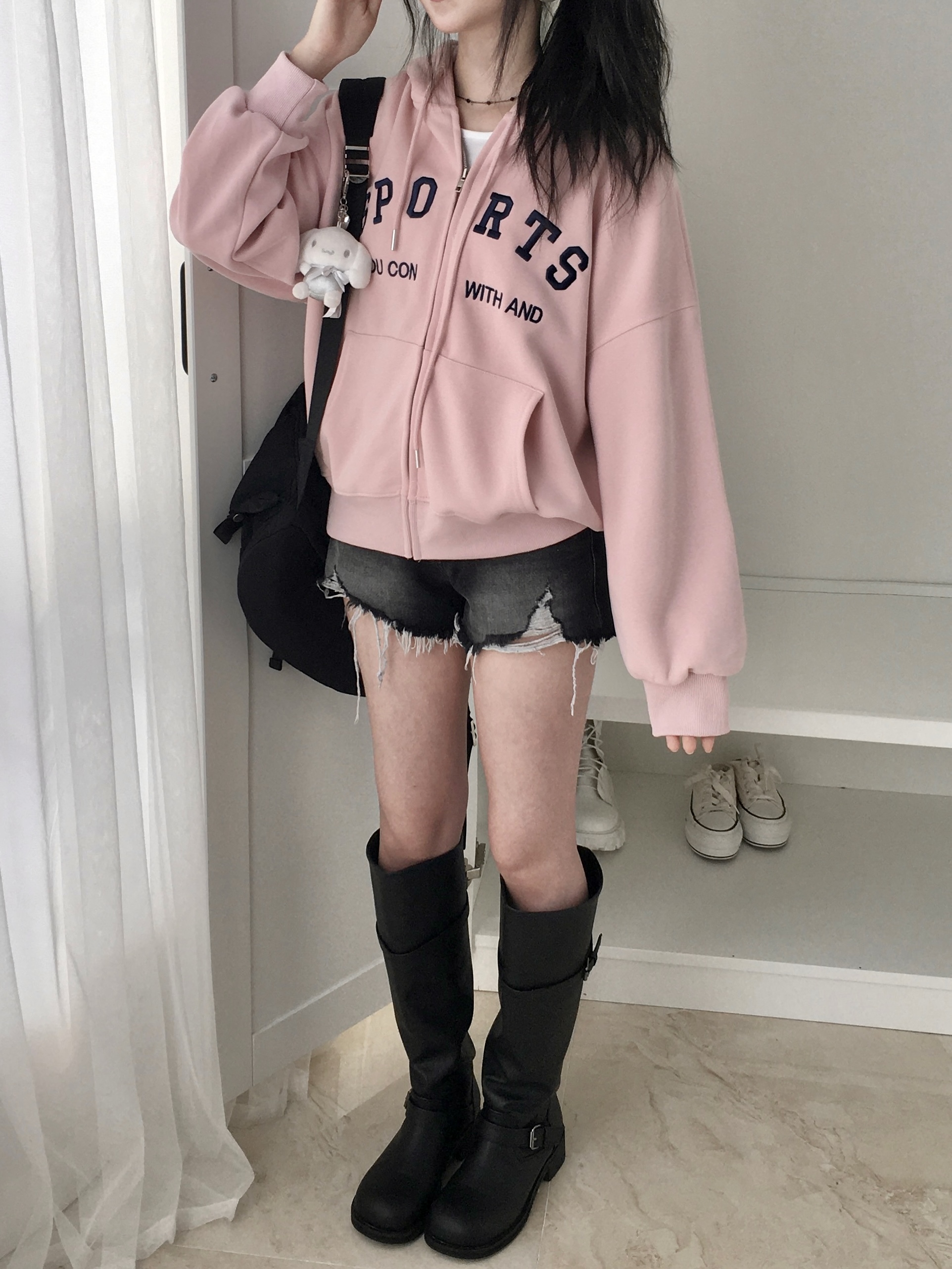 ステッチオーバーサイズパーカー | ファッション通販サイト NUGU