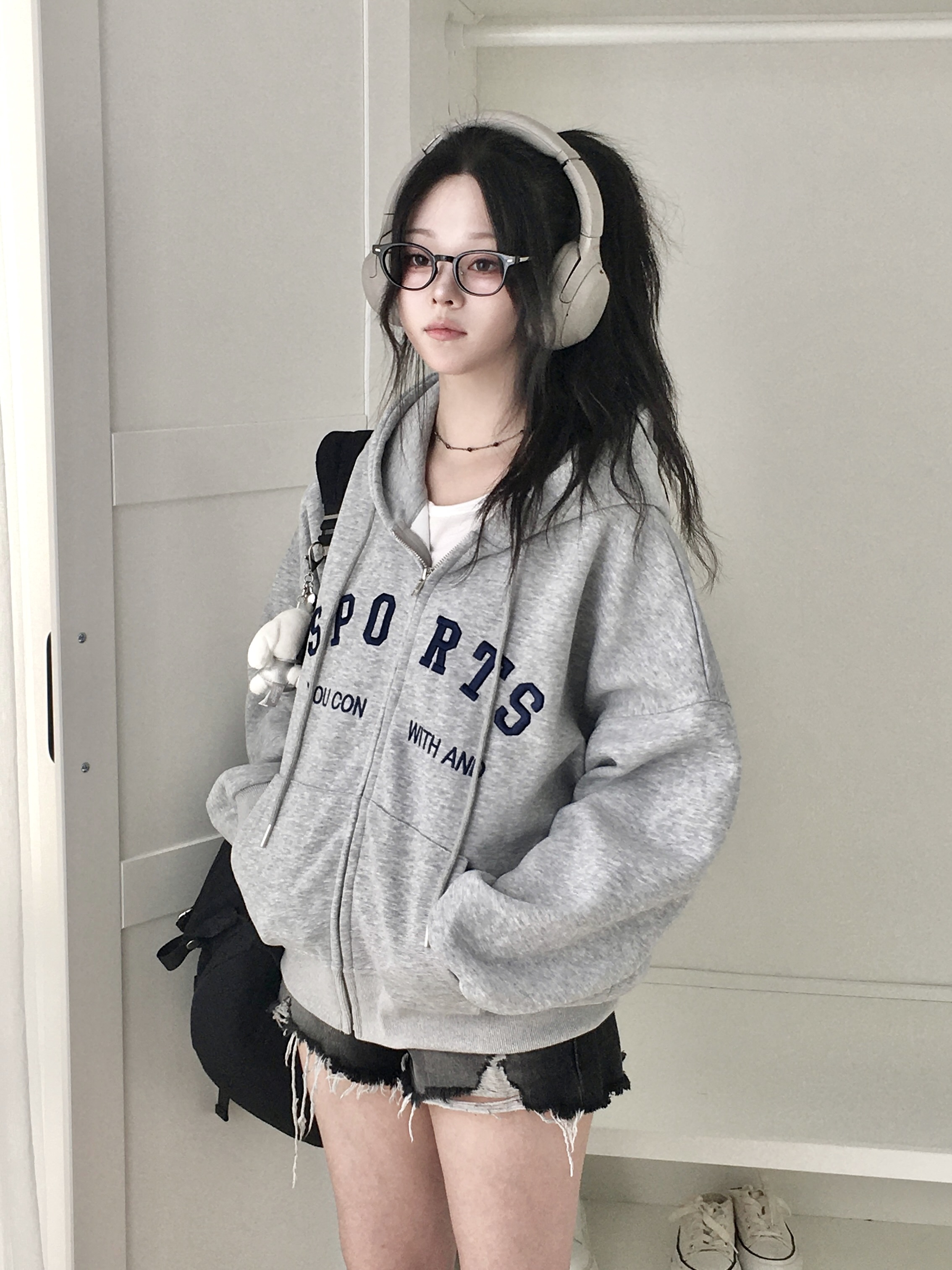 ステッチオーバーサイズパーカー | ファッション通販サイト NUGU