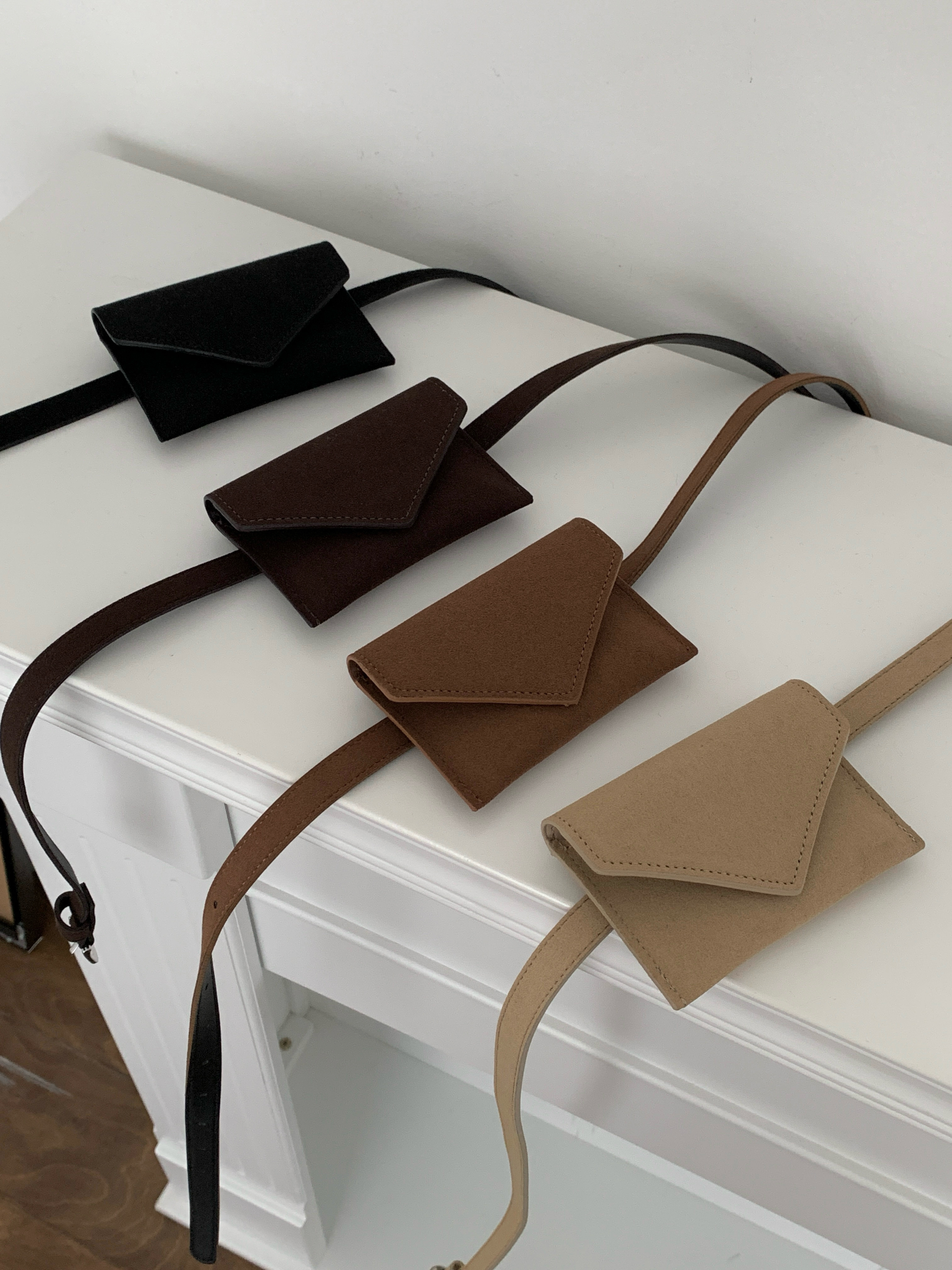 スエード調ウエストベルトポーチ