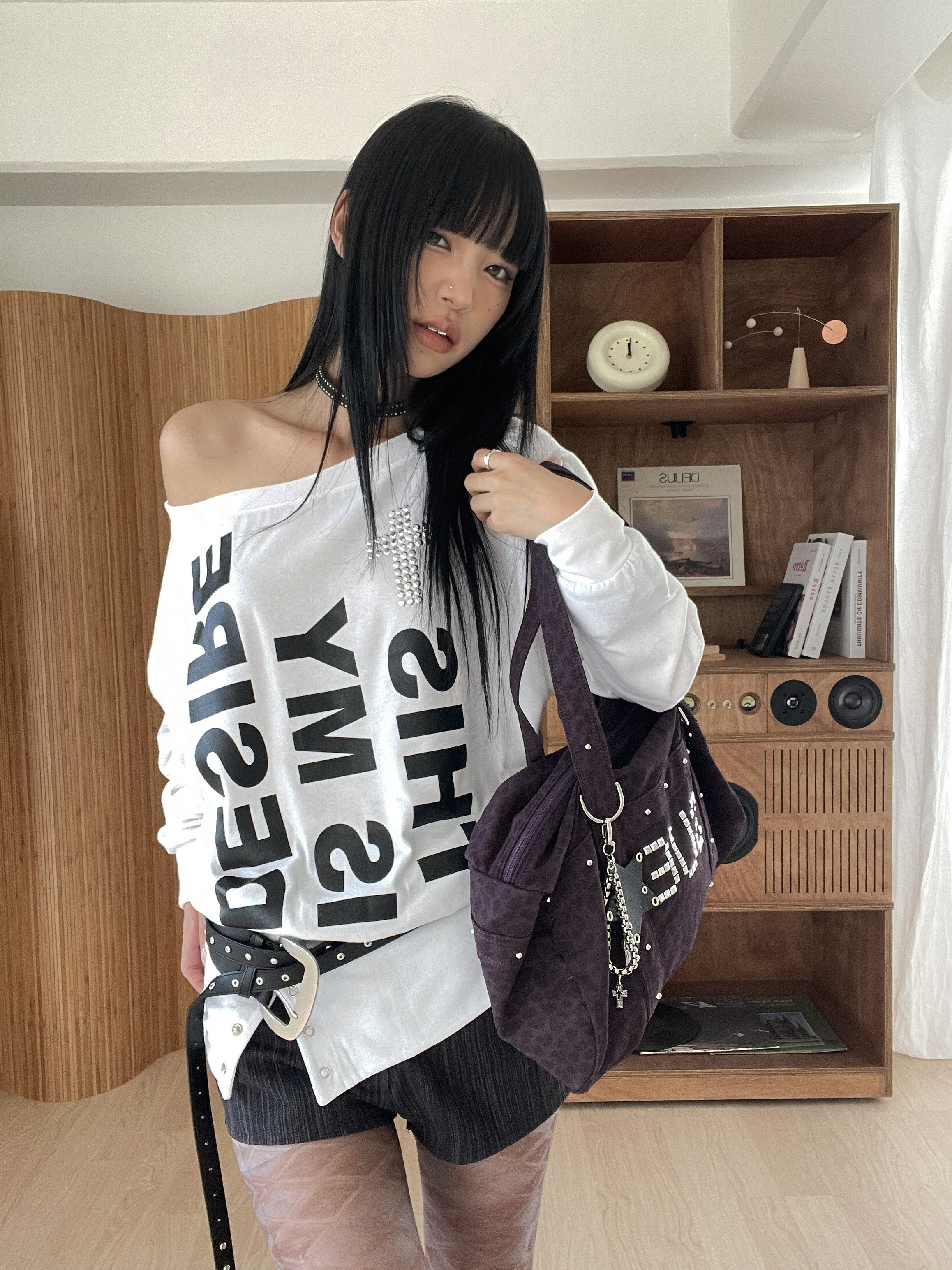 LEO STUDDED DUFFEL BAG / PURPLE | ファッション通販サイト NUGU