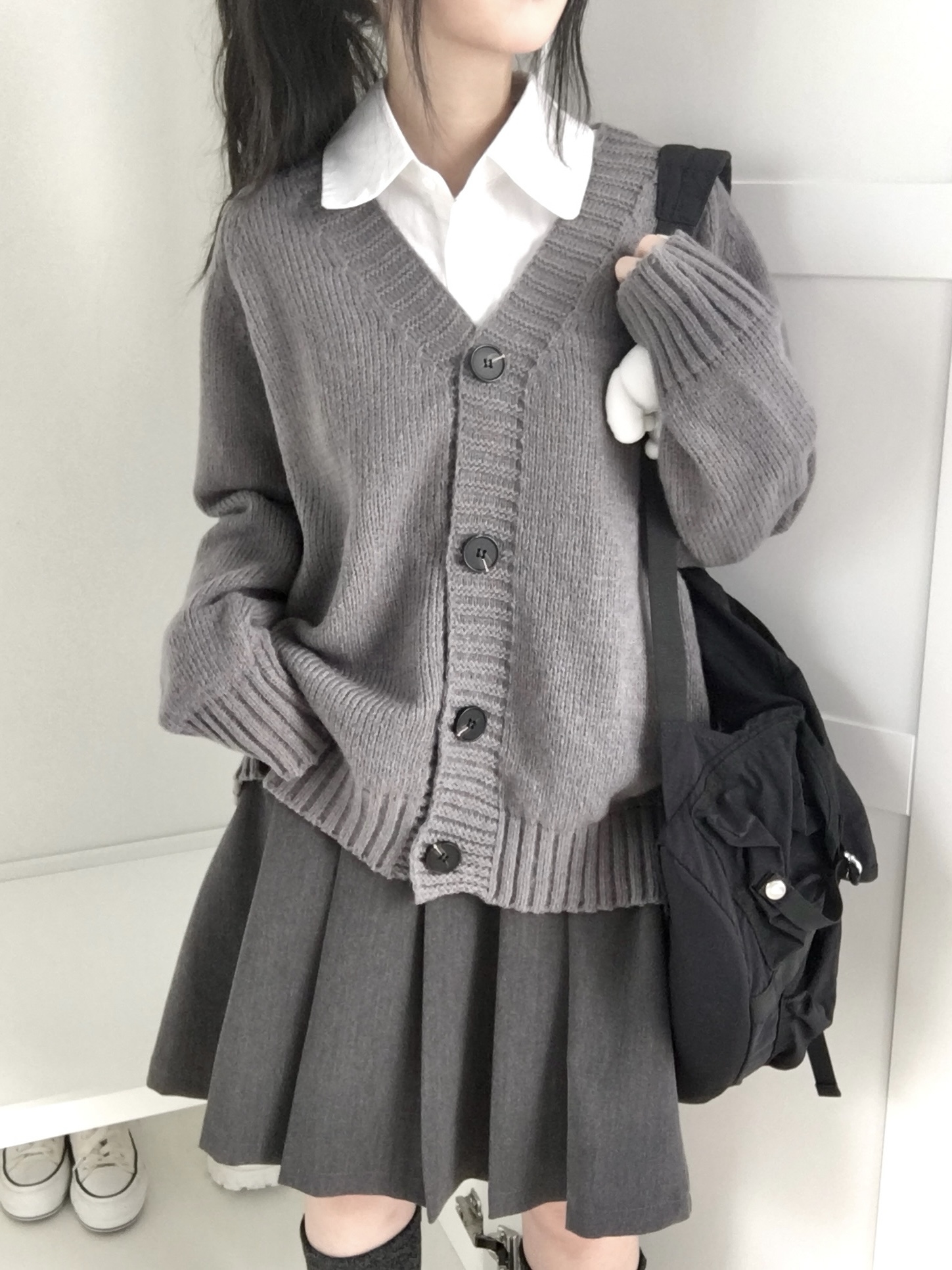 オーバーサイズボタンニットカーディガン | ファッション通販サイト NUGU