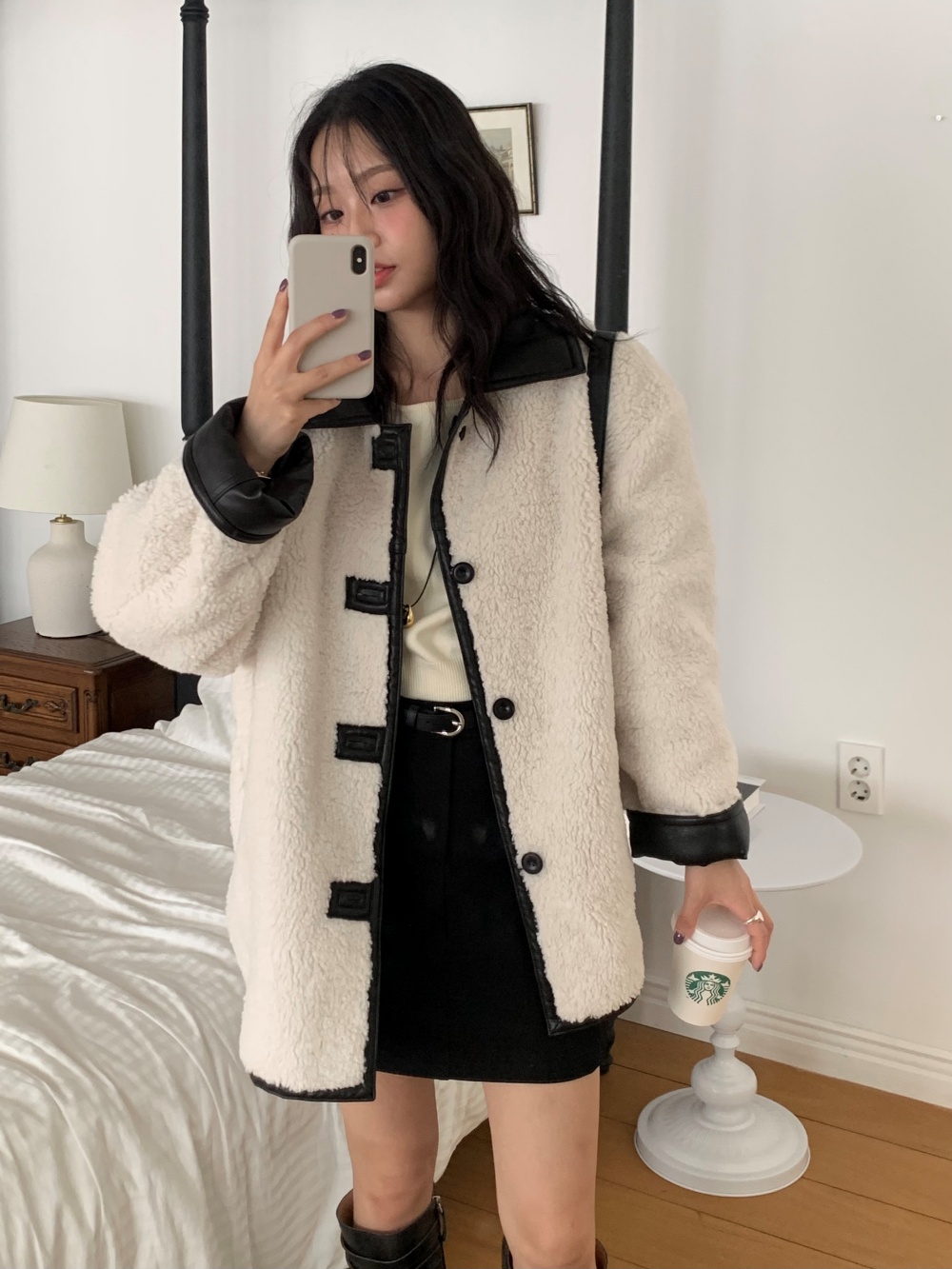 リバーシブルムートンコート