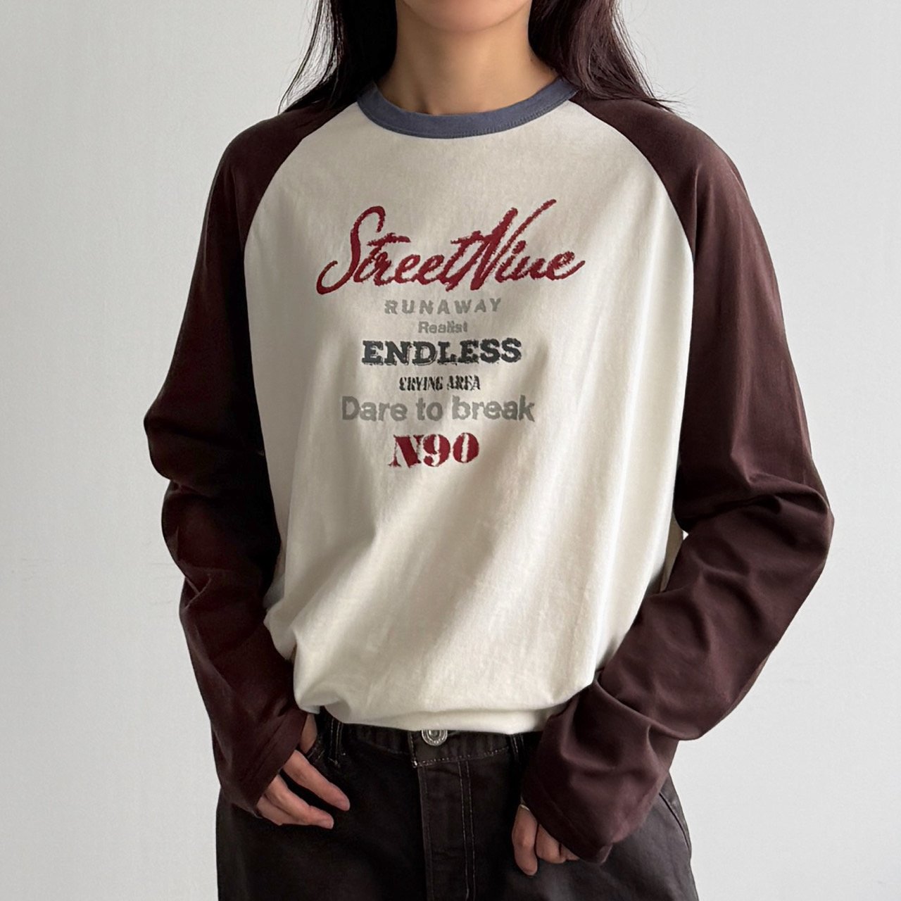 ラグランオーバーサイズTシャツ | ファッション通販サイト NUGU