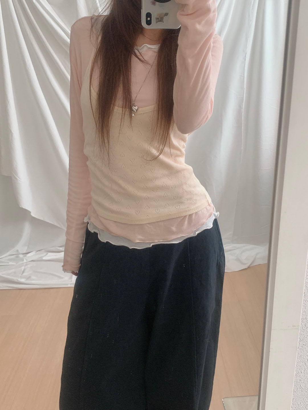 レイヤードホルターネックノースリーブ